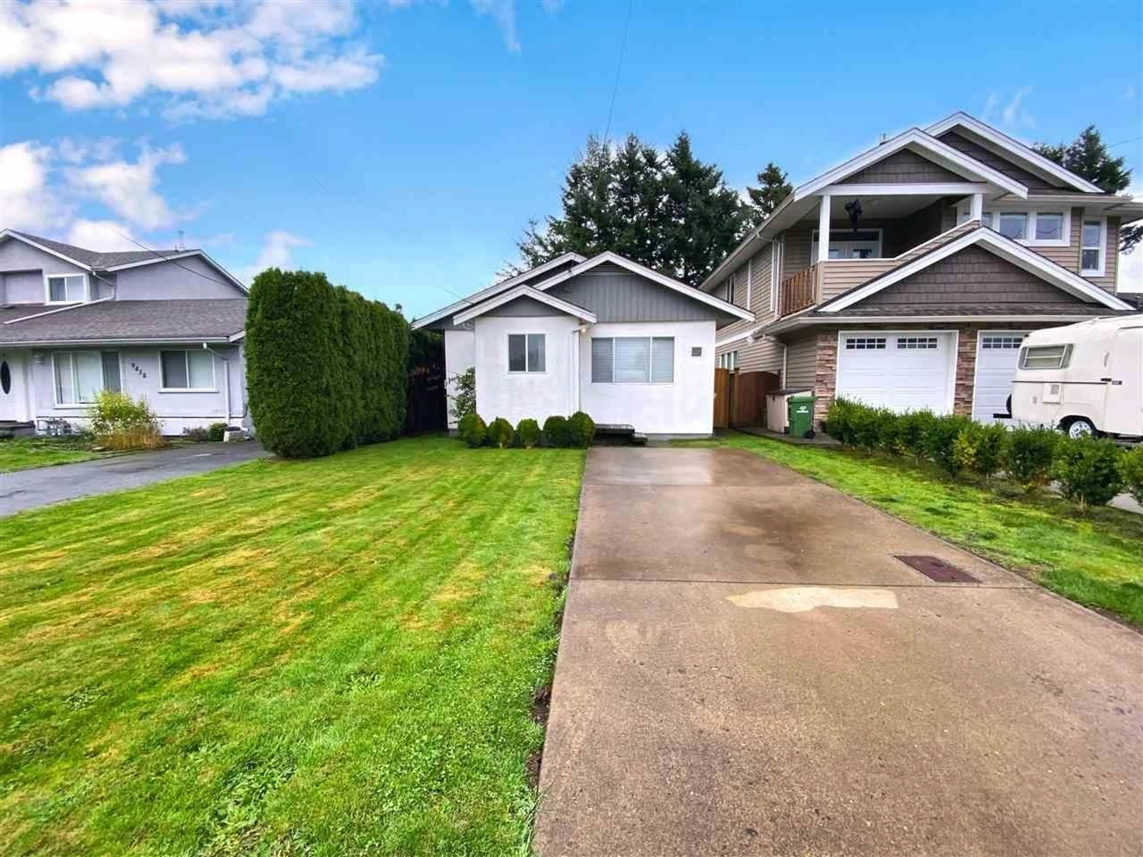A pic from outside/outdoor area/front of a property/back of a property/a pic from drone, street for 9446 MENZIES STREET, Chilliwack British Columbia V2P5Z4