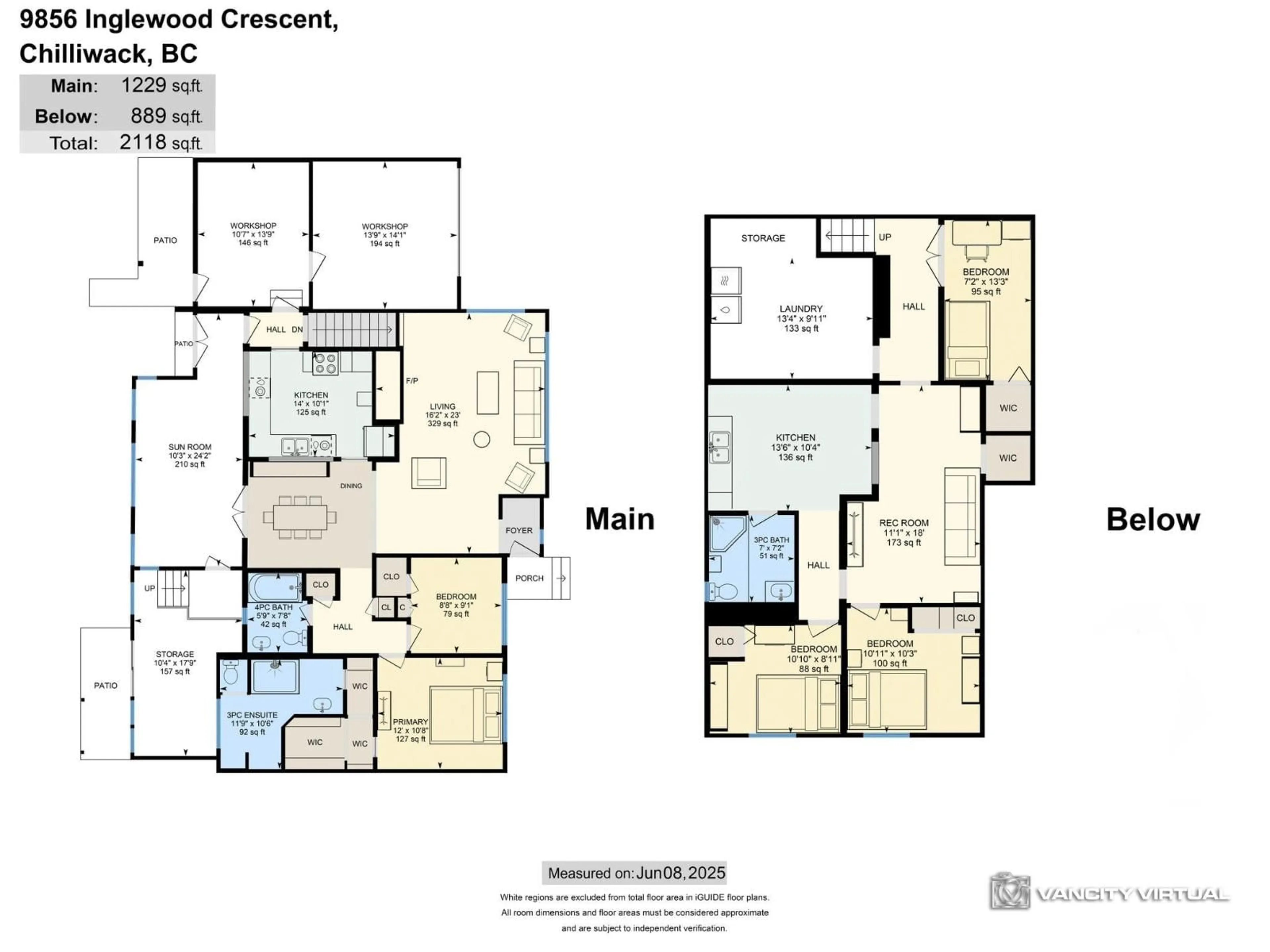 Floor plan for 9856 INGLEWOOD CRESCENT, Chilliwack British Columbia V2P5L7