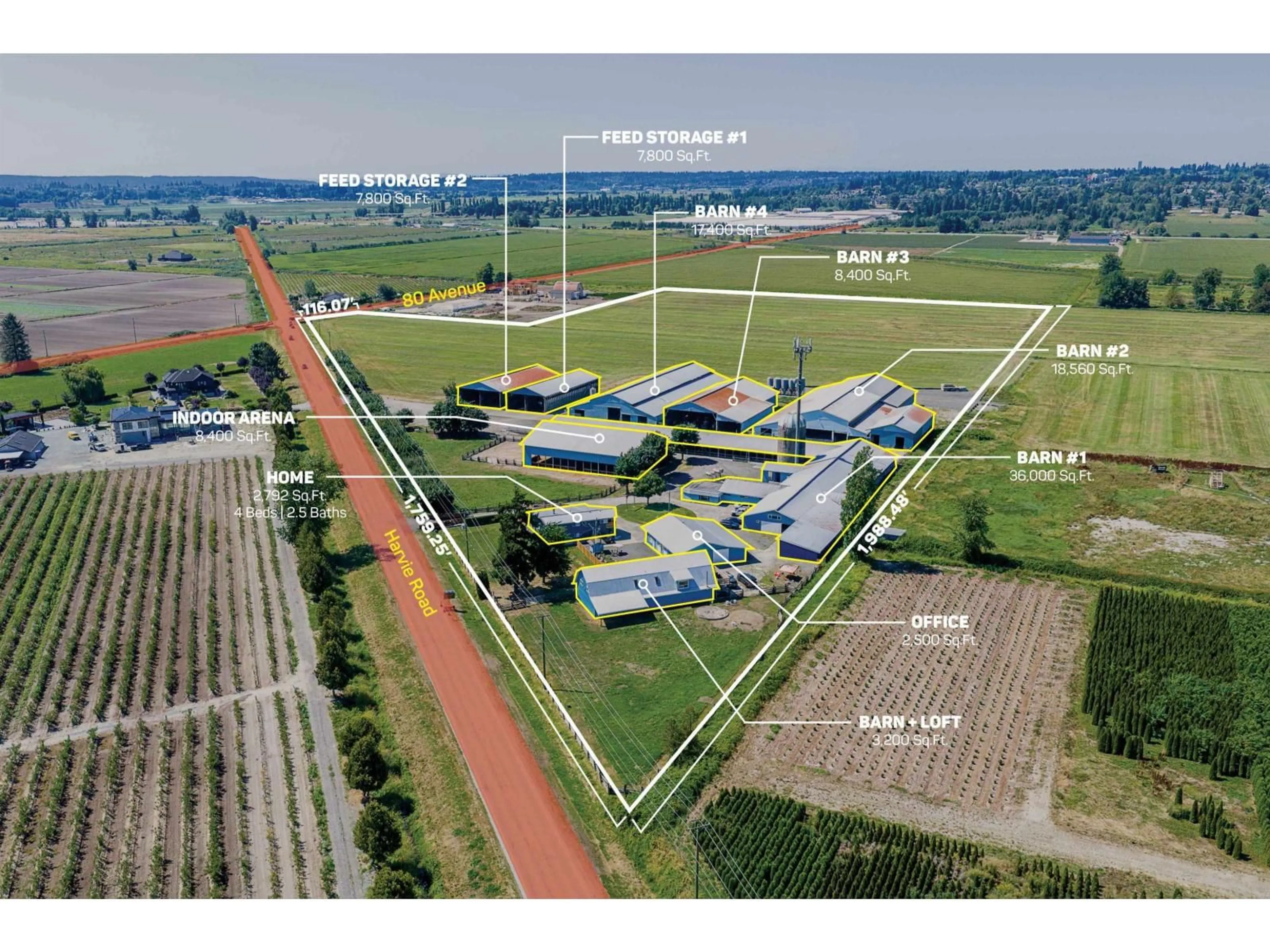 A pic from outside/outdoor area/front of a property/back of a property/a pic from drone, building for 8129 HARVIE ROAD, Surrey British Columbia V4N6A8