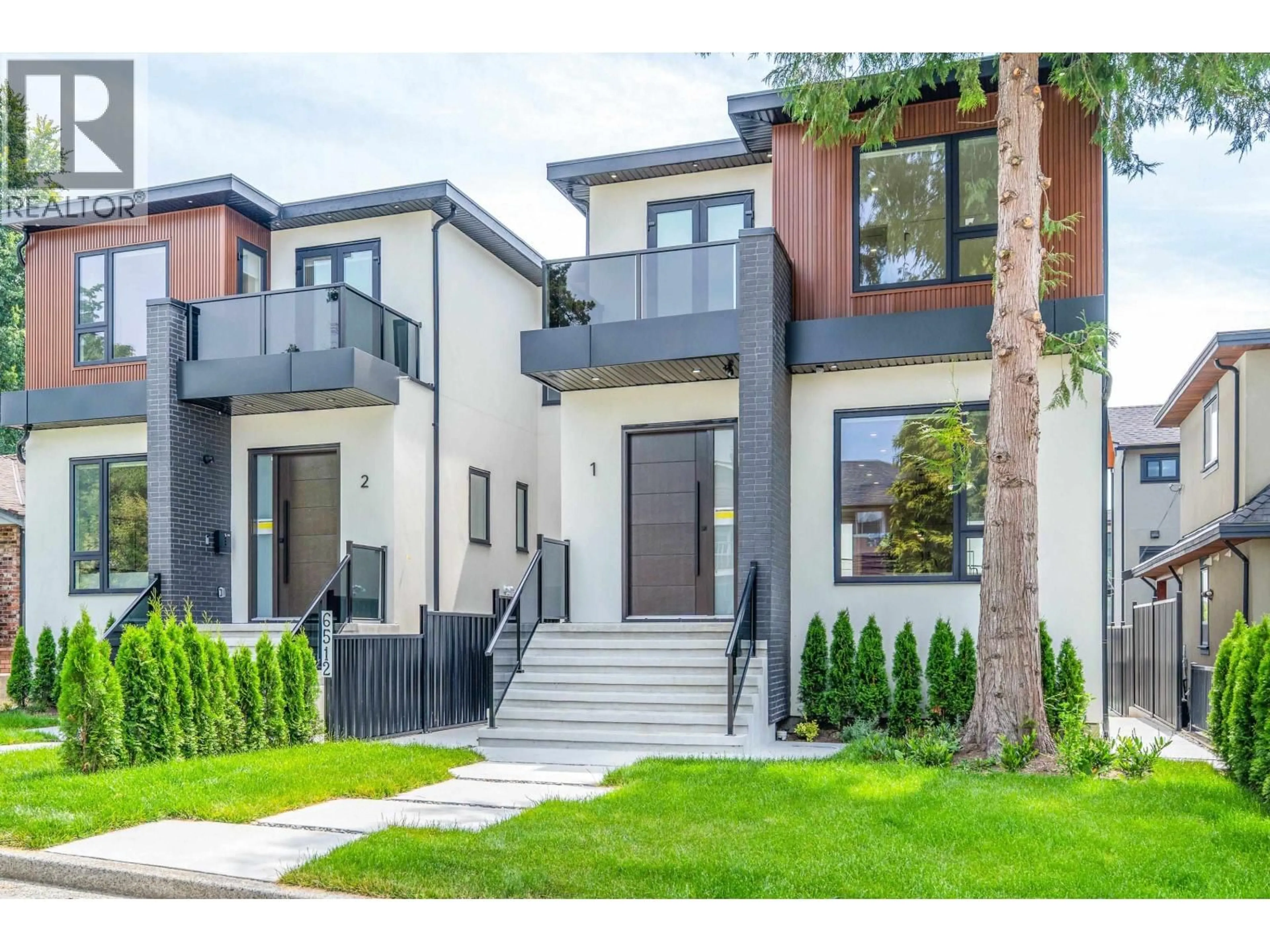 Home with brick exterior material, street for 2 - 6512 GRANT STREET, Burnaby British Columbia V5B2K8