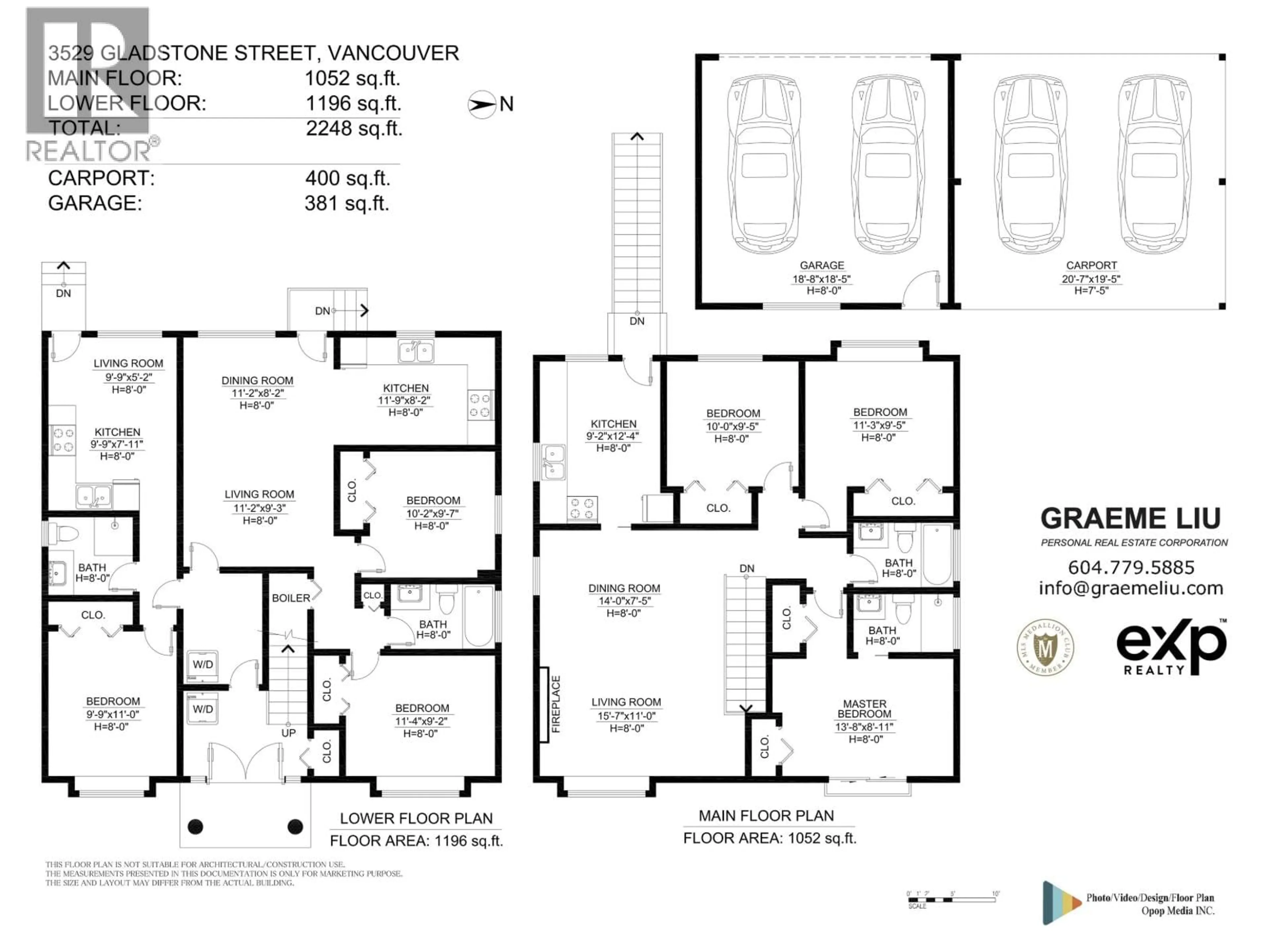 Floor plan for 3529 GLADSTONE STREET, Vancouver British Columbia V5N4Y8