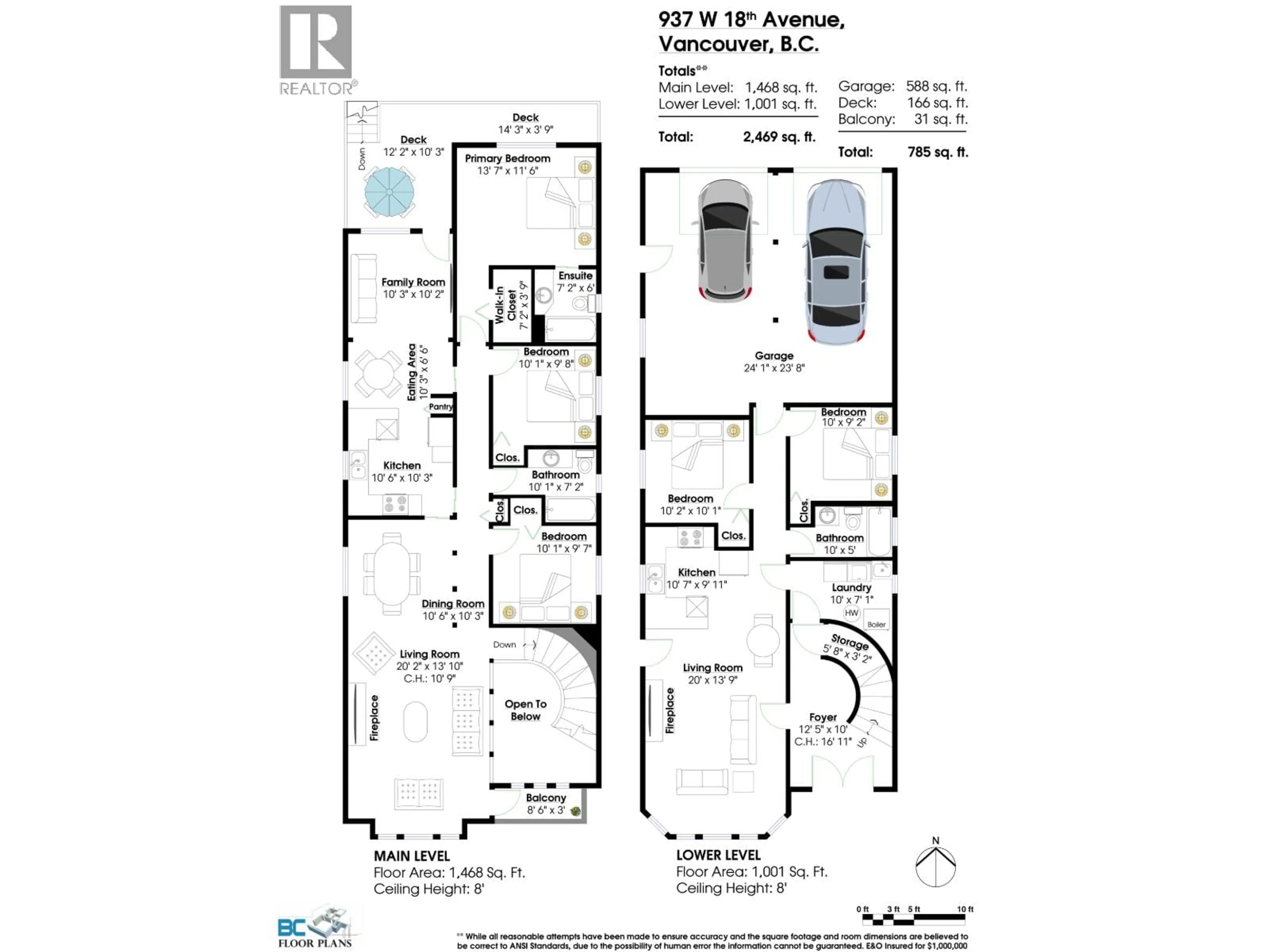 Floor plan for 937 18TH AVENUE, Vancouver British Columbia V5Z1W4