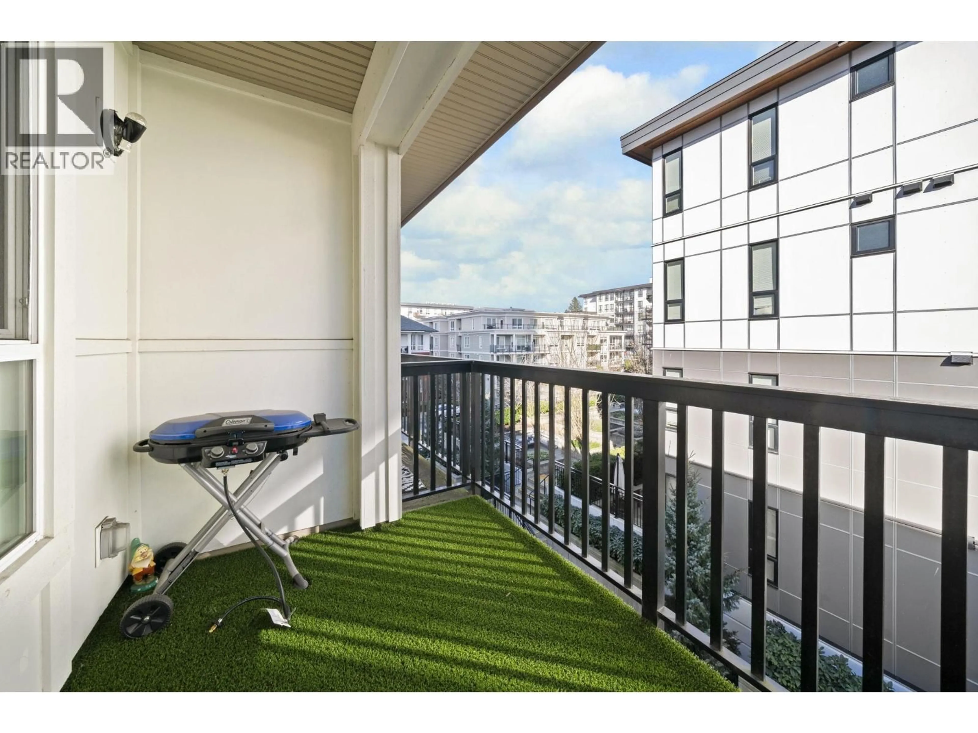 Balcony in the apartment, water/lake/river/ocean view for 412 - 611 REGAN AVENUE, Coquitlam British Columbia V3J0E5