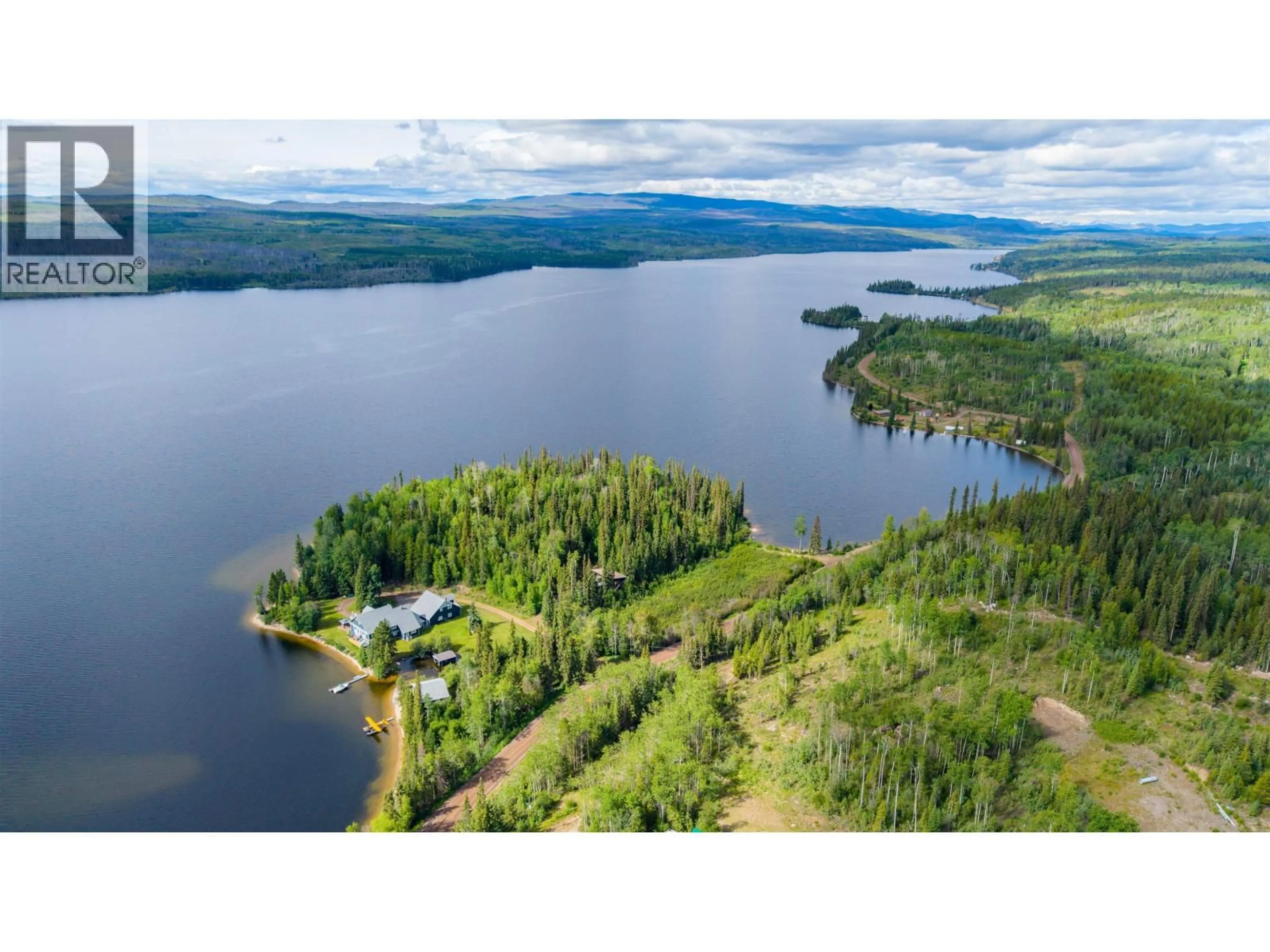 A pic from outside/outdoor area/front of a property/back of a property/a pic from drone, water/lake/river/ocean view for 45391 COLLEYMOUNT ROAD, Burns Lake British Columbia V0J1E2