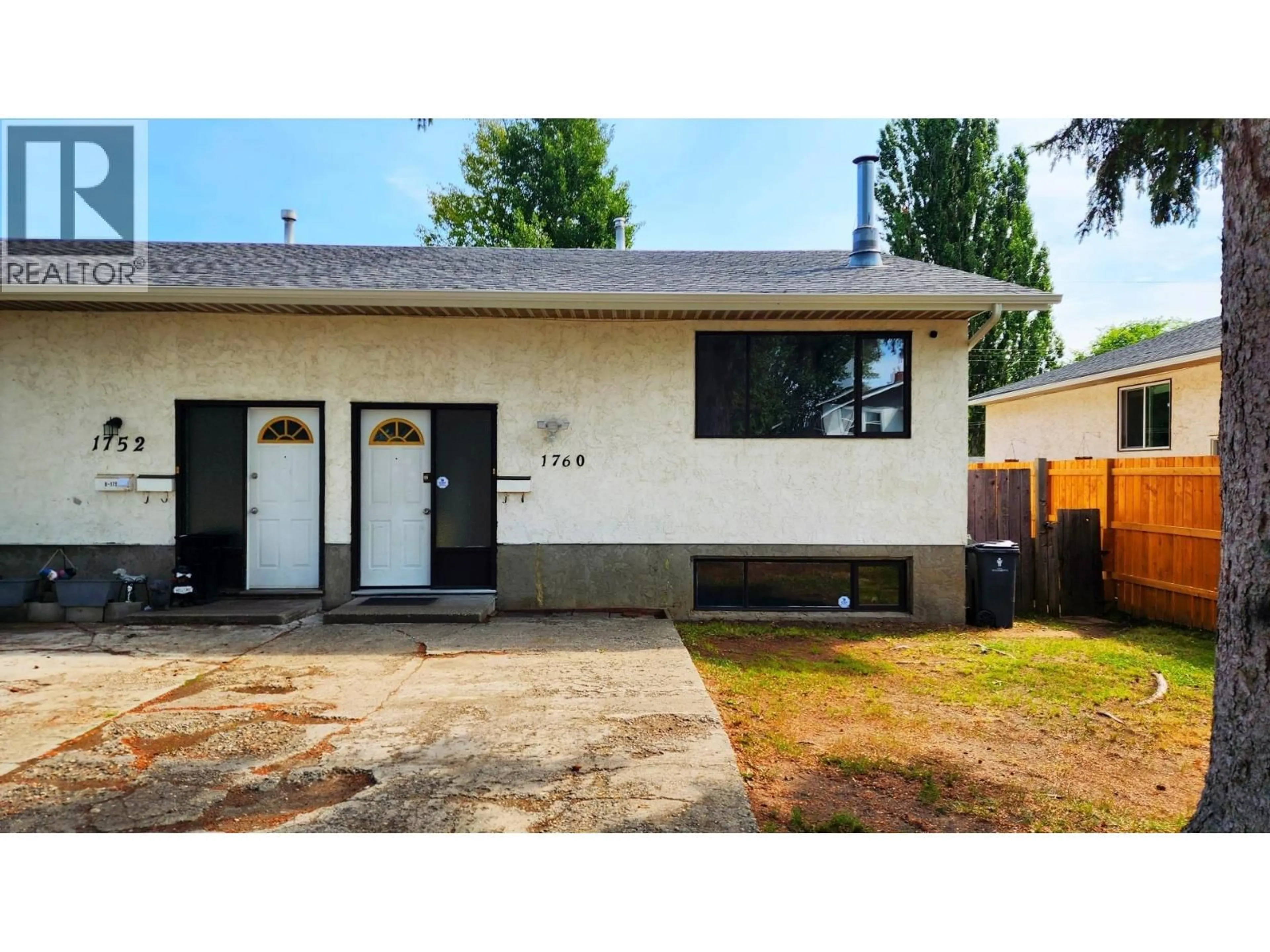 Home with vinyl exterior material, street for 1760 INGLEDEW STREET, Prince George British Columbia V2L1K8