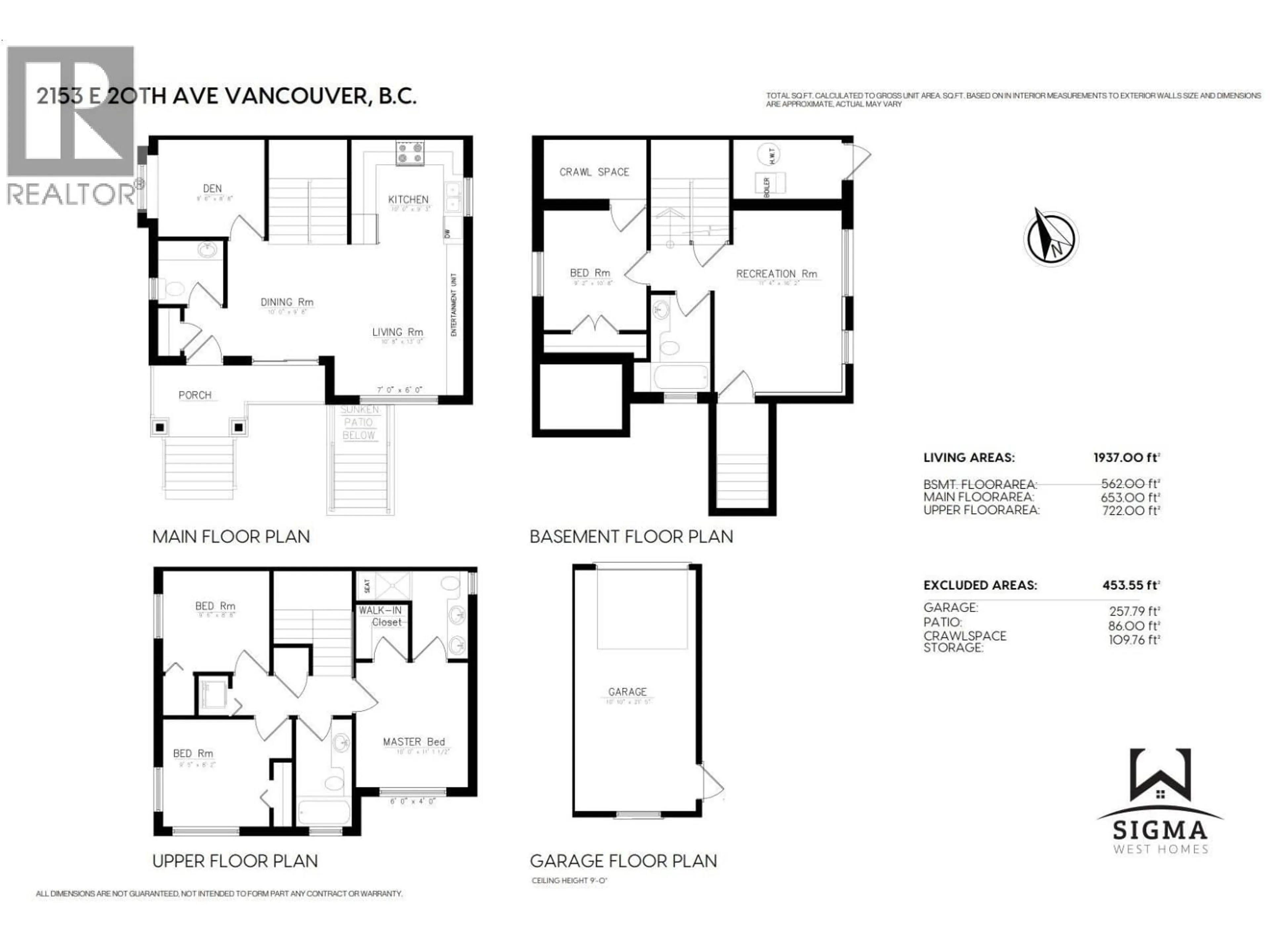 Floor plan for 2153 20TH AVENUE, Vancouver British Columbia V5N2L5