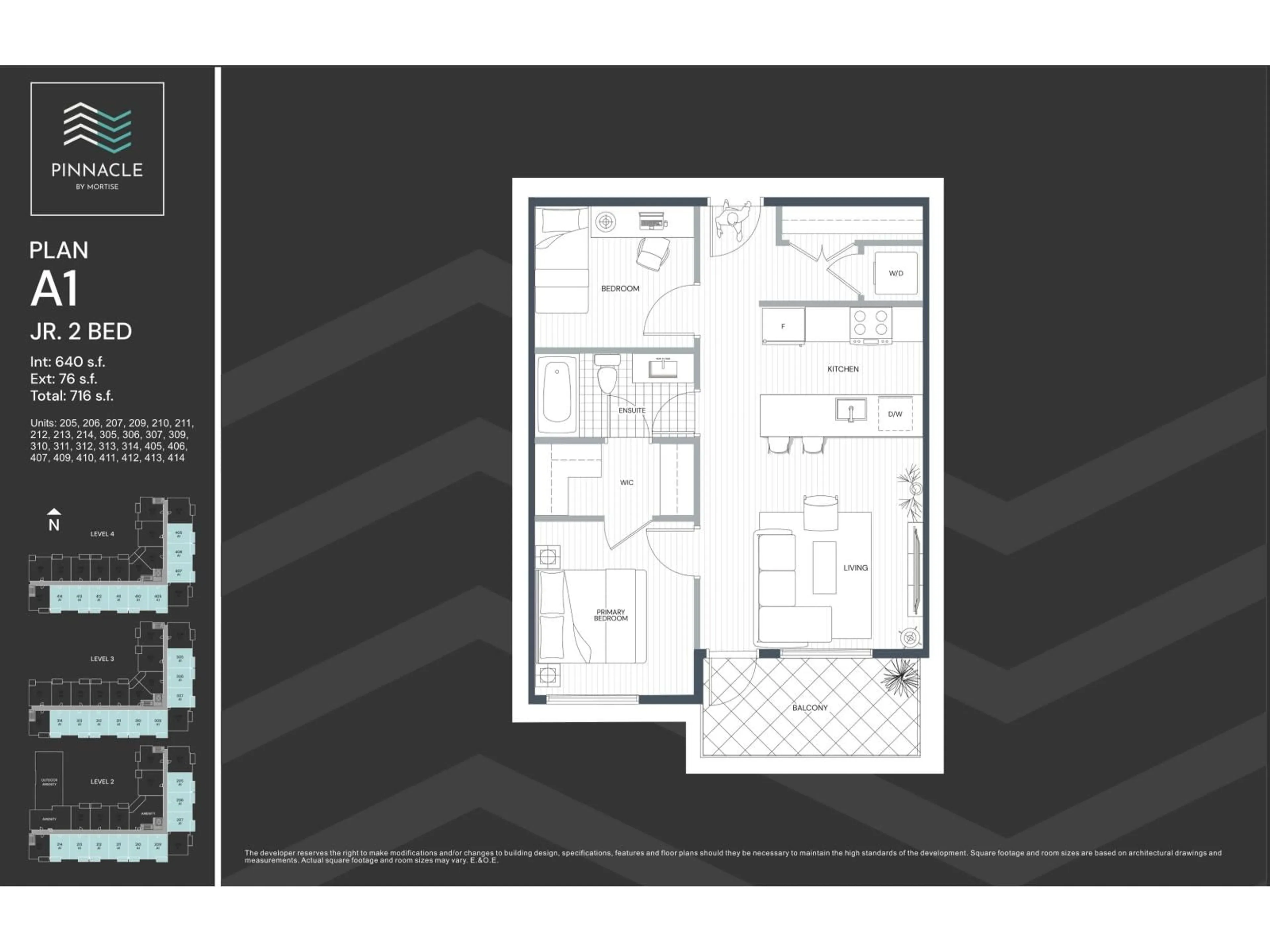 Floor plan for 413 - 1615 160 STREET, Surrey British Columbia V0V0V0