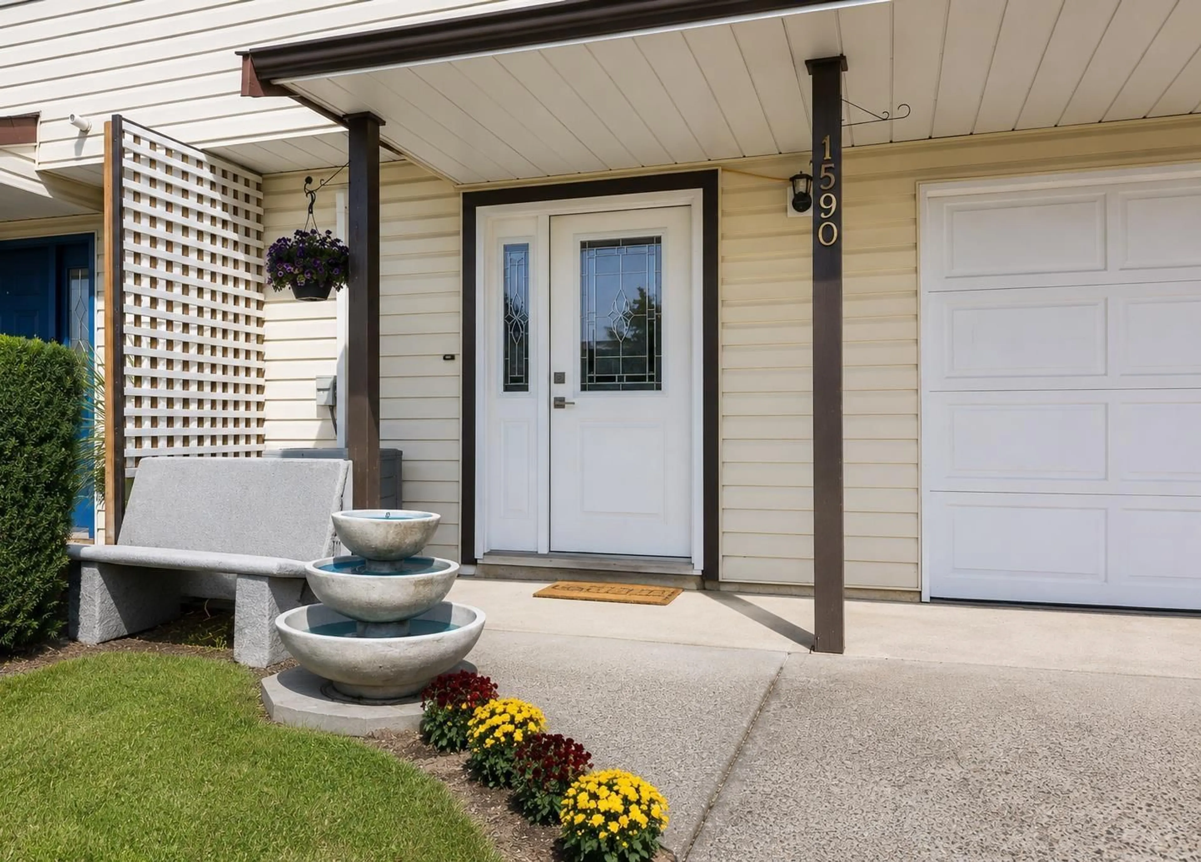 Home with vinyl exterior material, street for 1590 LOGAN ROAD, Agassiz British Columbia V0M1A2