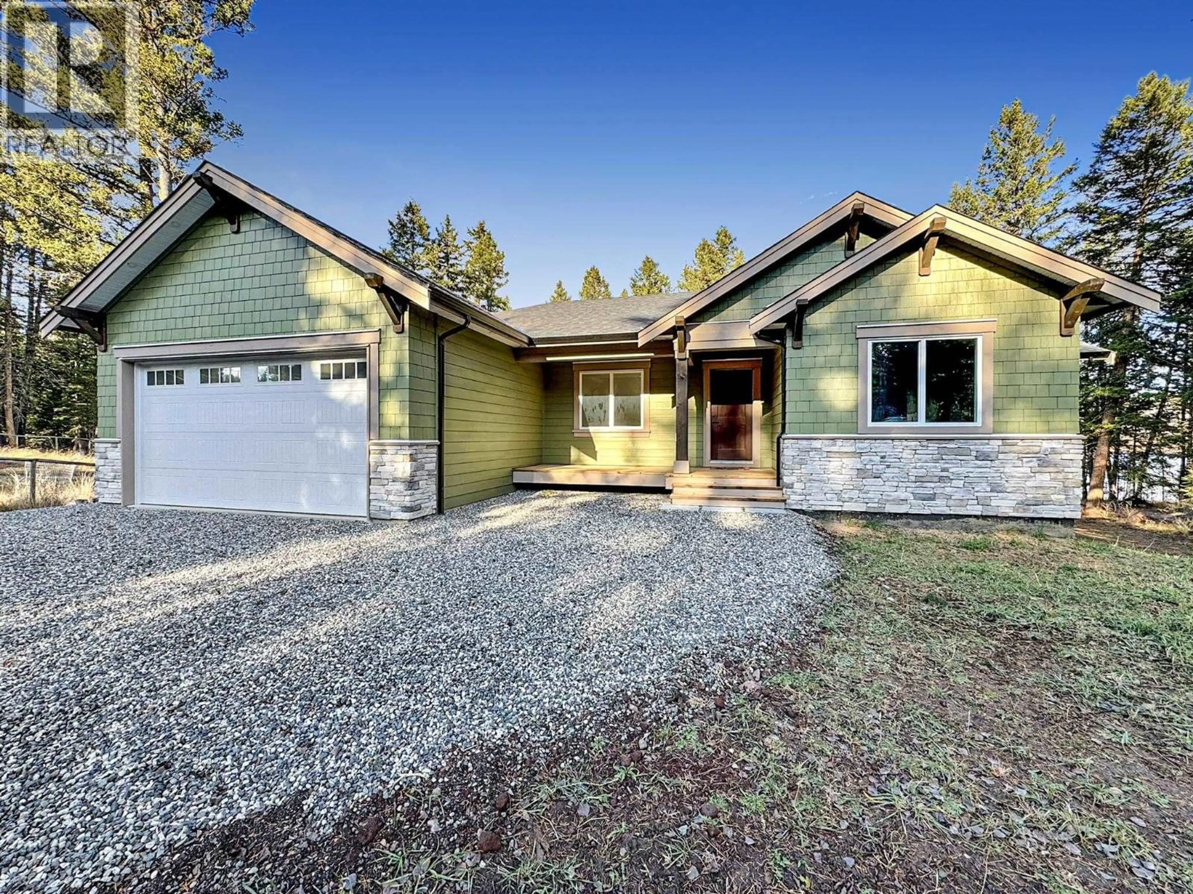 Home with vinyl exterior material, street for 5343 ANNAHAM CRESCENT, 108 Mile Ranch British Columbia V0K2Z0