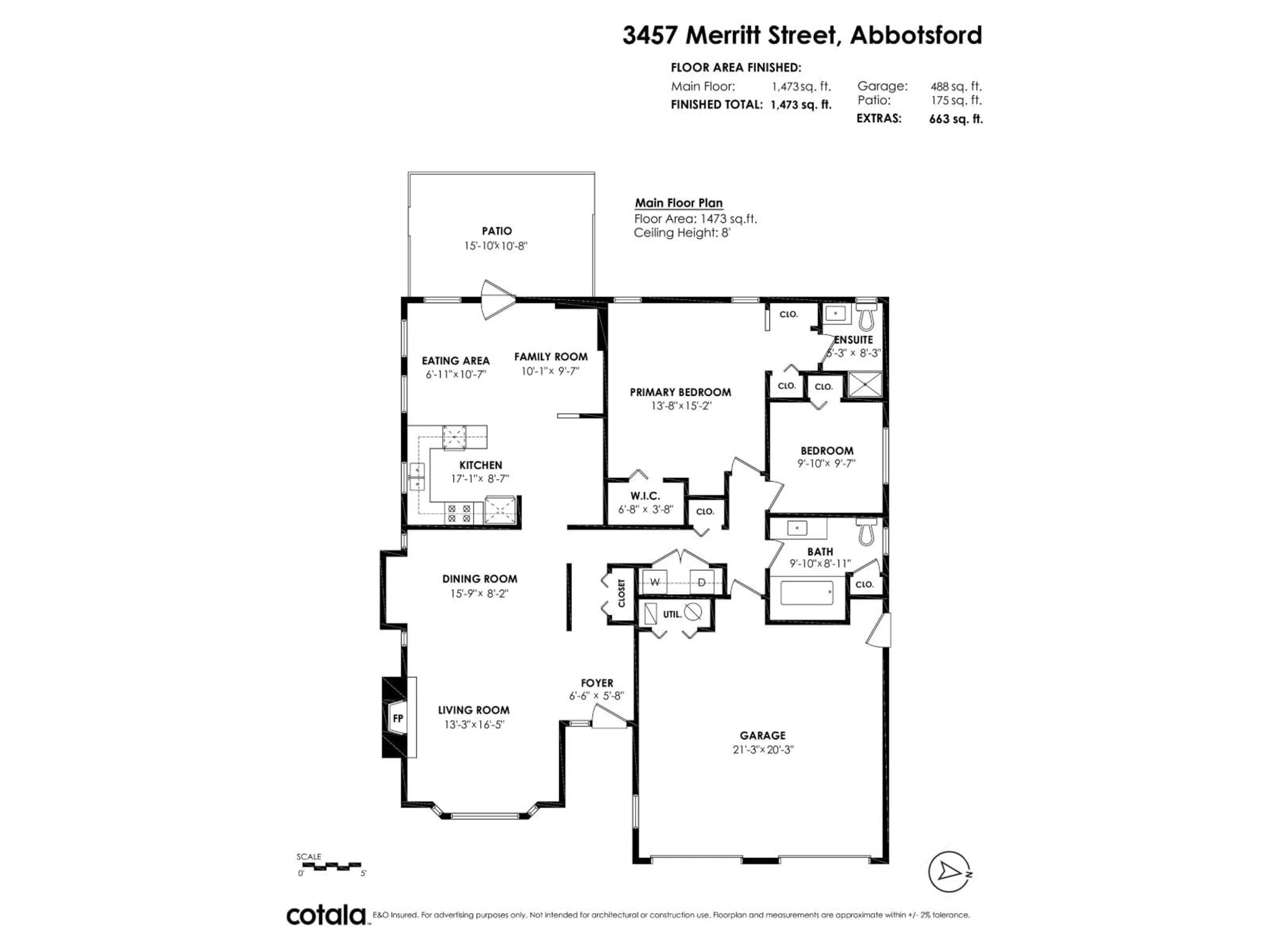 Floor plan for 3457 MERRITT STREET, Abbotsford British Columbia V2T5B9