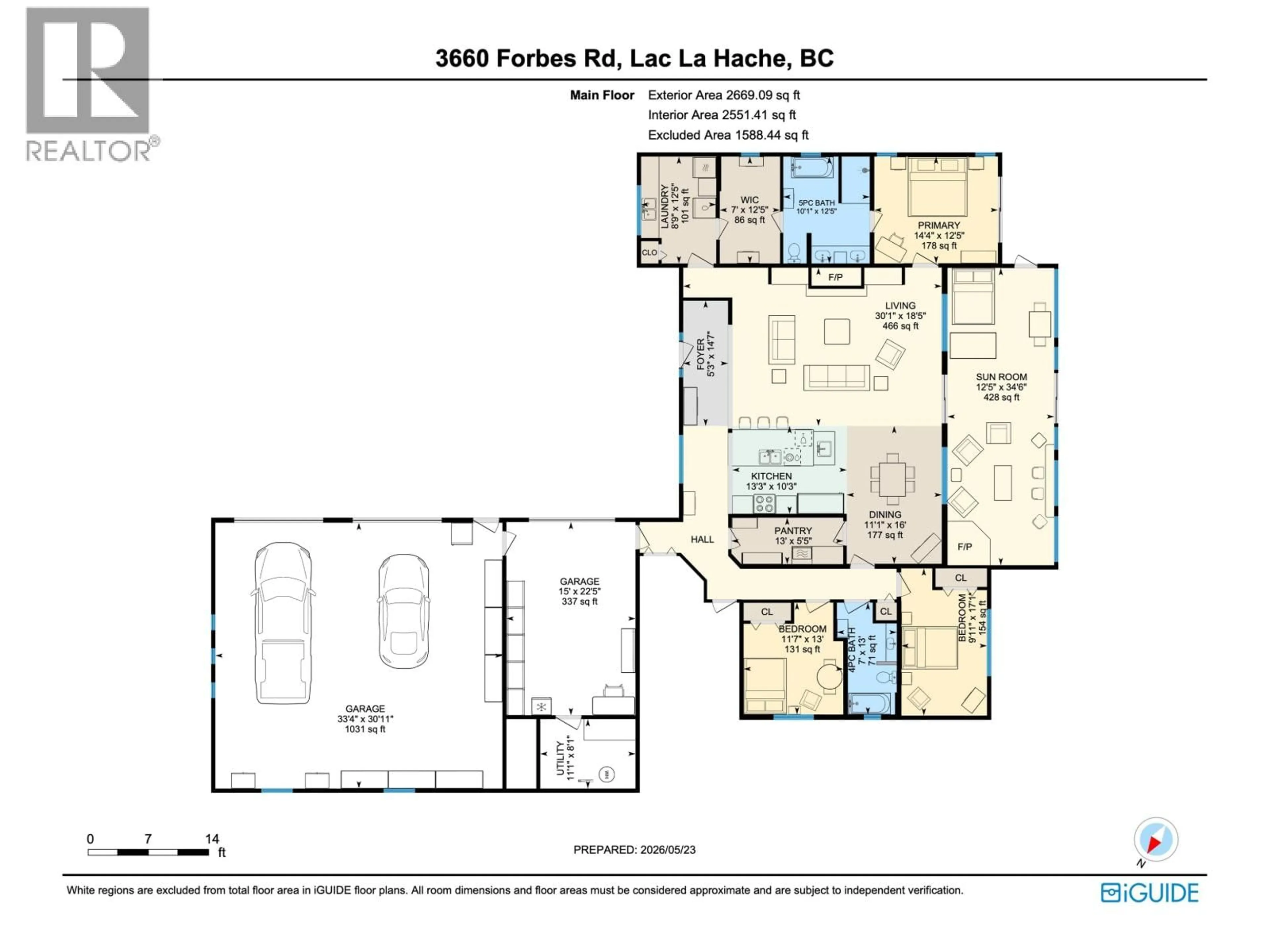 Floor plan for 3660 FORBES ROAD, Lac La Hache British Columbia V0K1T1