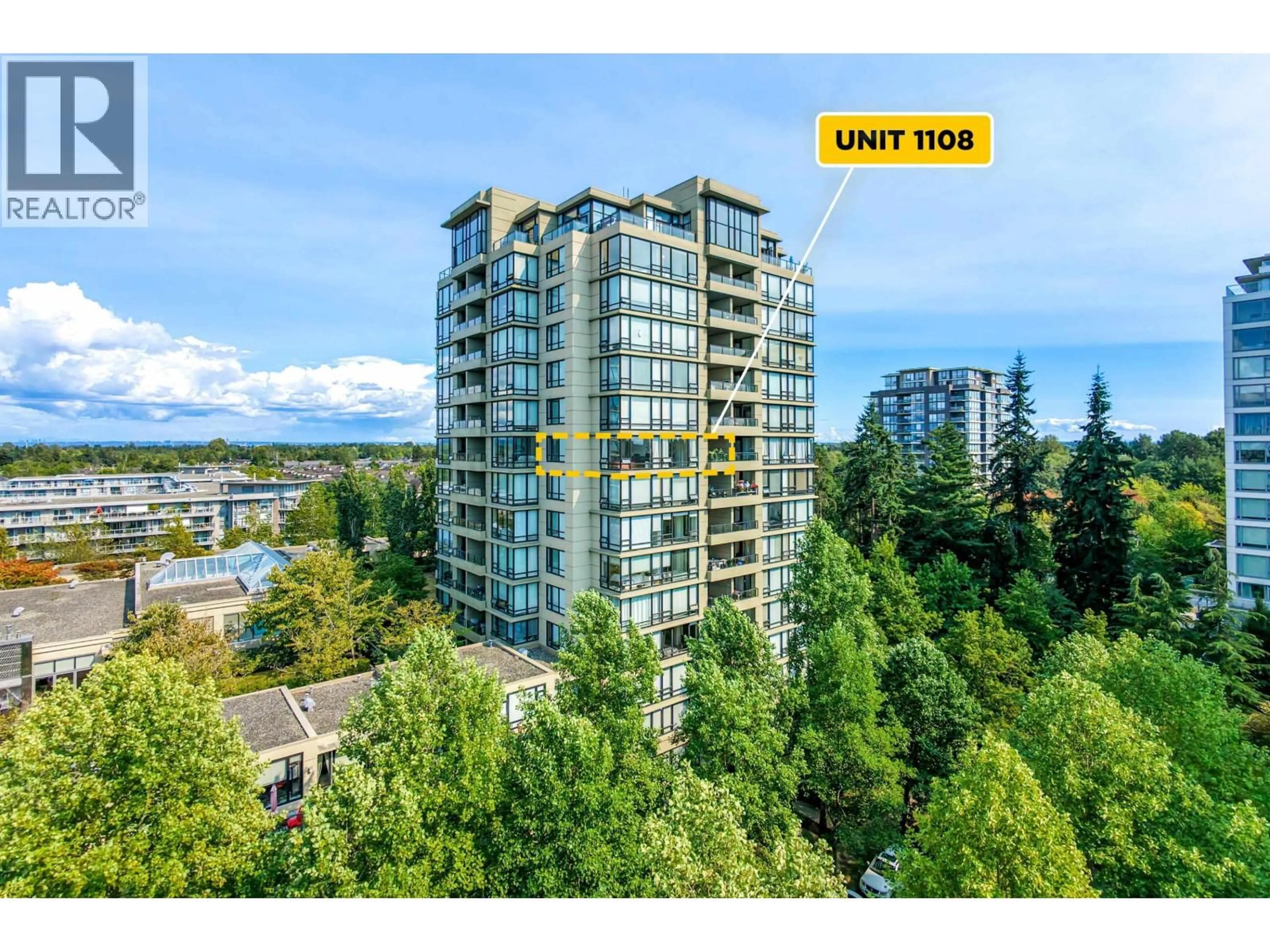 A pic from outside/outdoor area/front of a property/back of a property/a pic from drone, unknown for 1108 - 9133 HEMLOCK DRIVE, Richmond British Columbia V6Y4J9