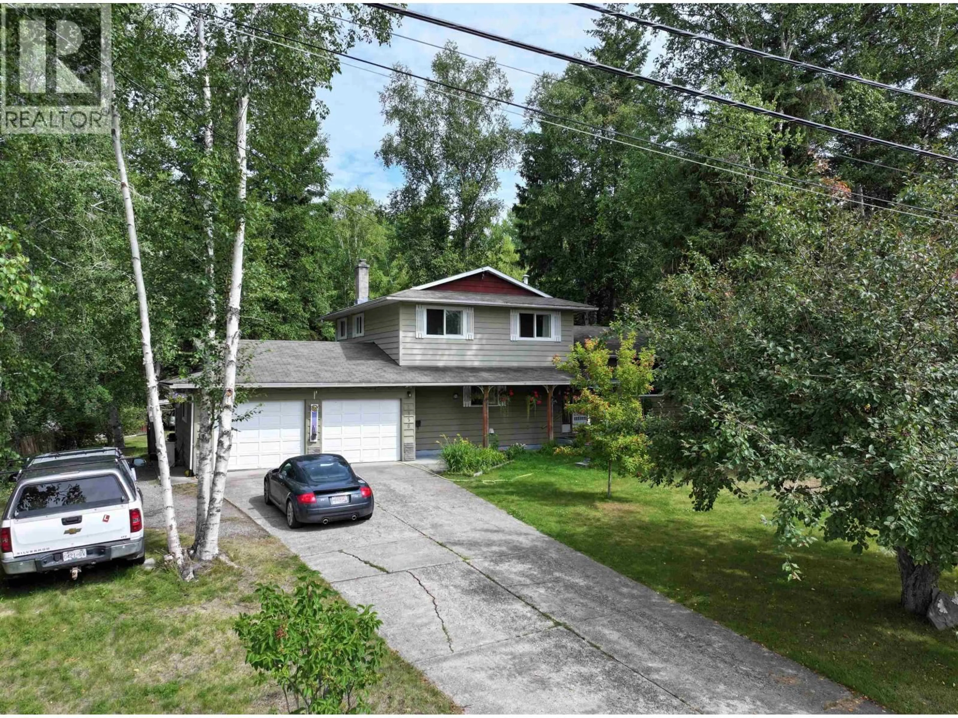 A pic from outside/outdoor area/front of a property/back of a property/a pic from drone, street for 2850 GAVLIN ROAD, Quesnel British Columbia V2J4Z9