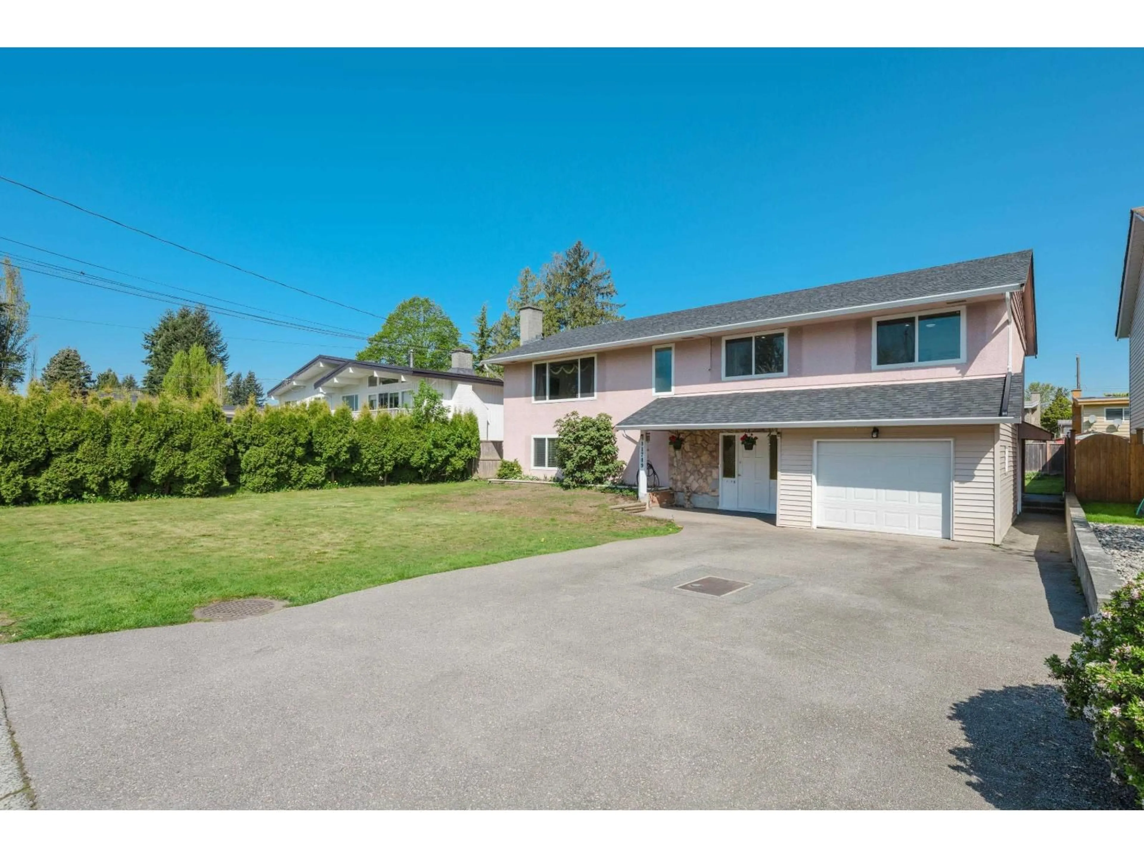 A pic from outside/outdoor area/front of a property/back of a property/a pic from drone, street for 11789 85A AVENUE, Delta British Columbia V4C2V8