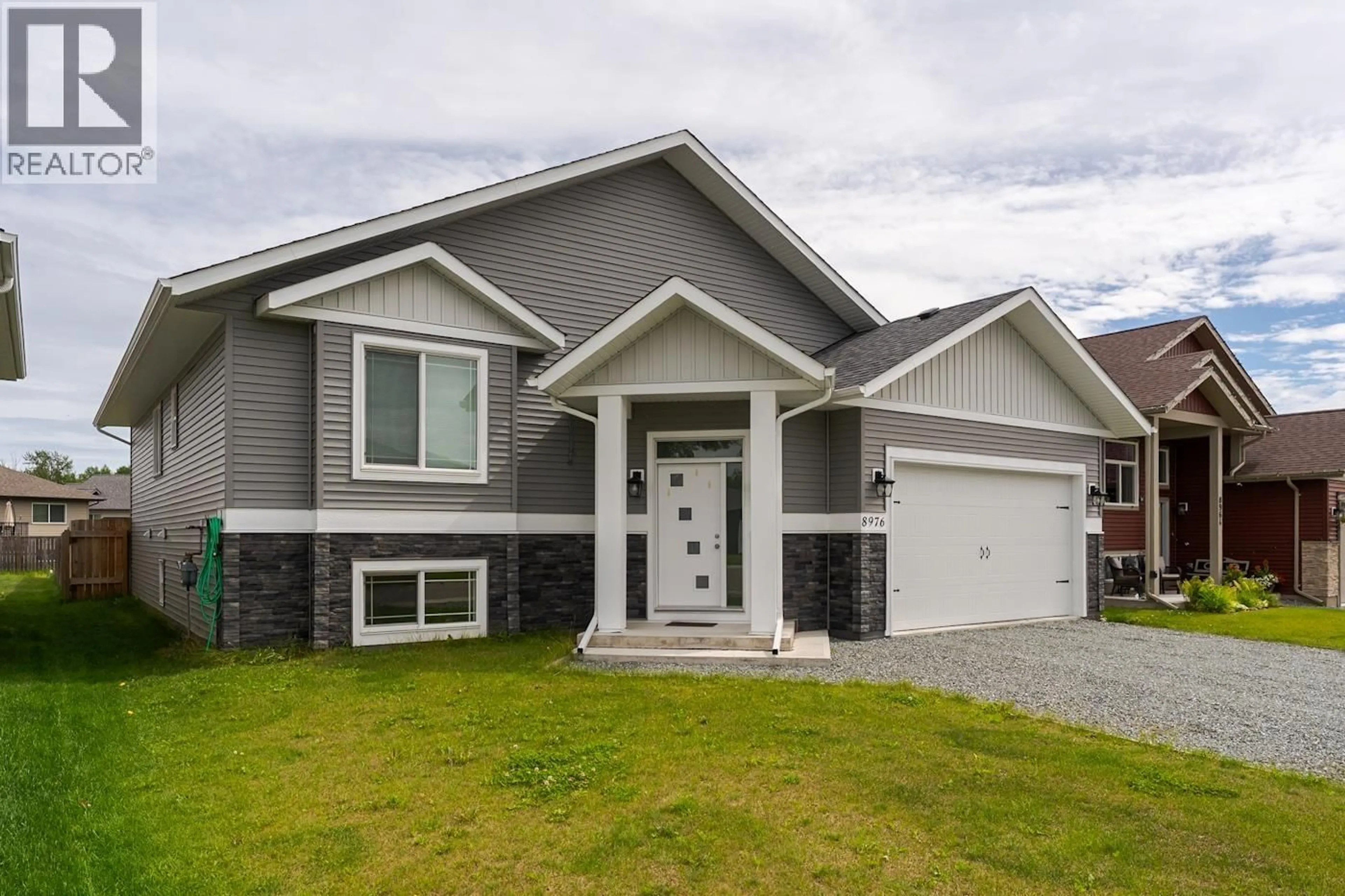 Home with vinyl exterior material, street for 8976 TATLOW PLACE, Prince George British Columbia V2K0B5