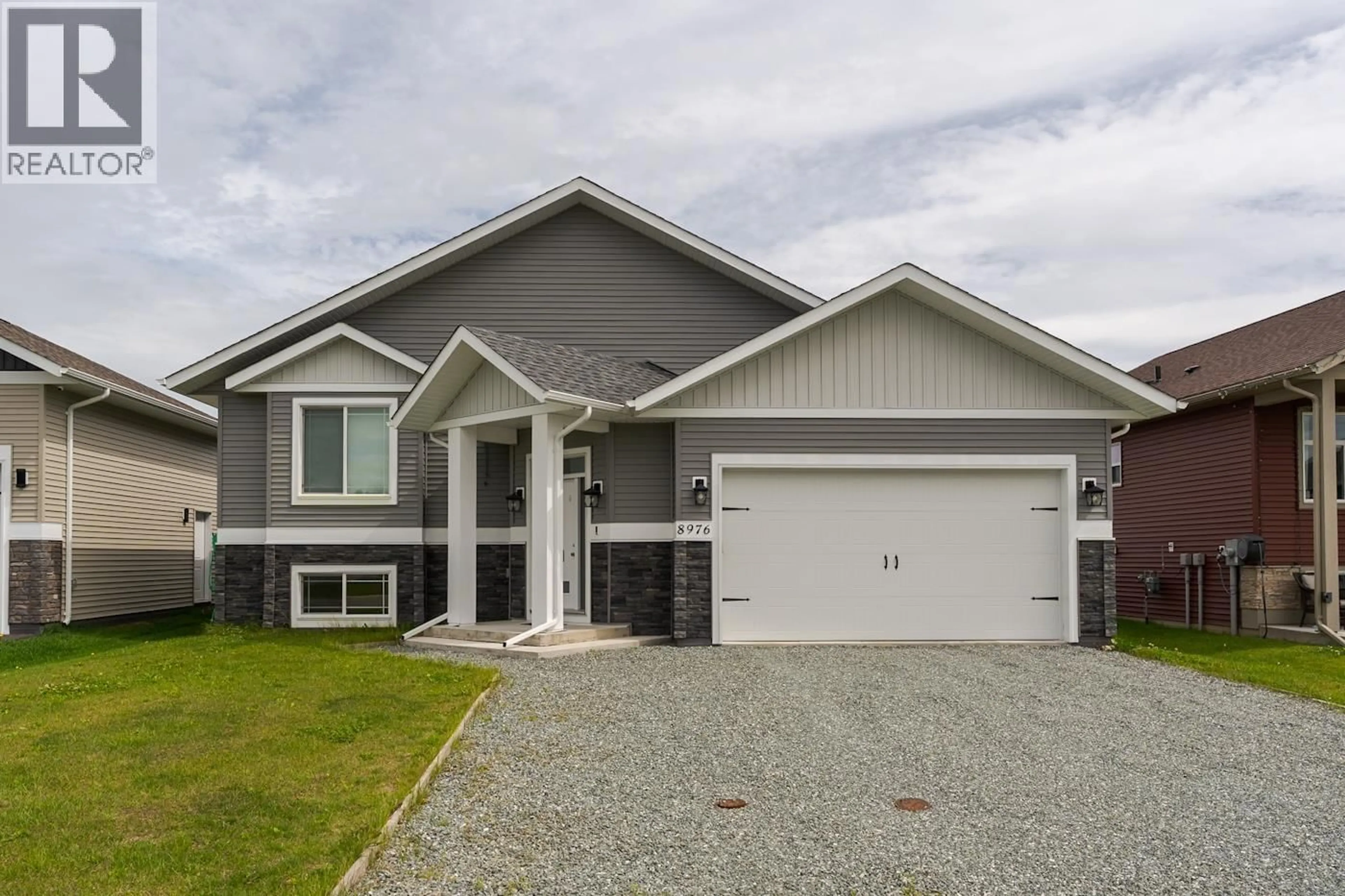 Home with vinyl exterior material, street for 8976 TATLOW PLACE, Prince George British Columbia V2K0B5