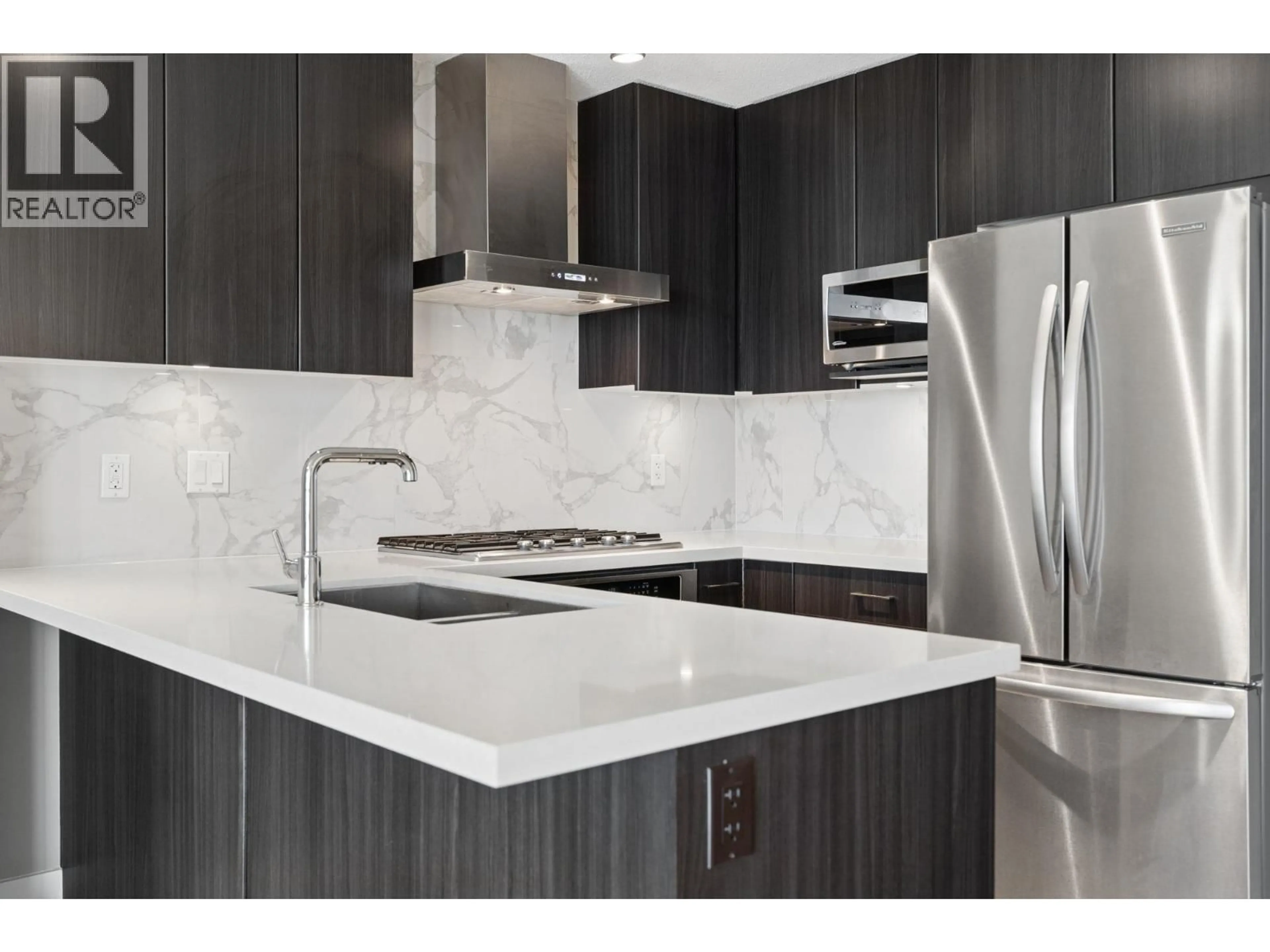 Contemporary kitchen, ceramic/tile floor for 2806 - 4189 HALIFAX STREET, Burnaby British Columbia V5C0H9
