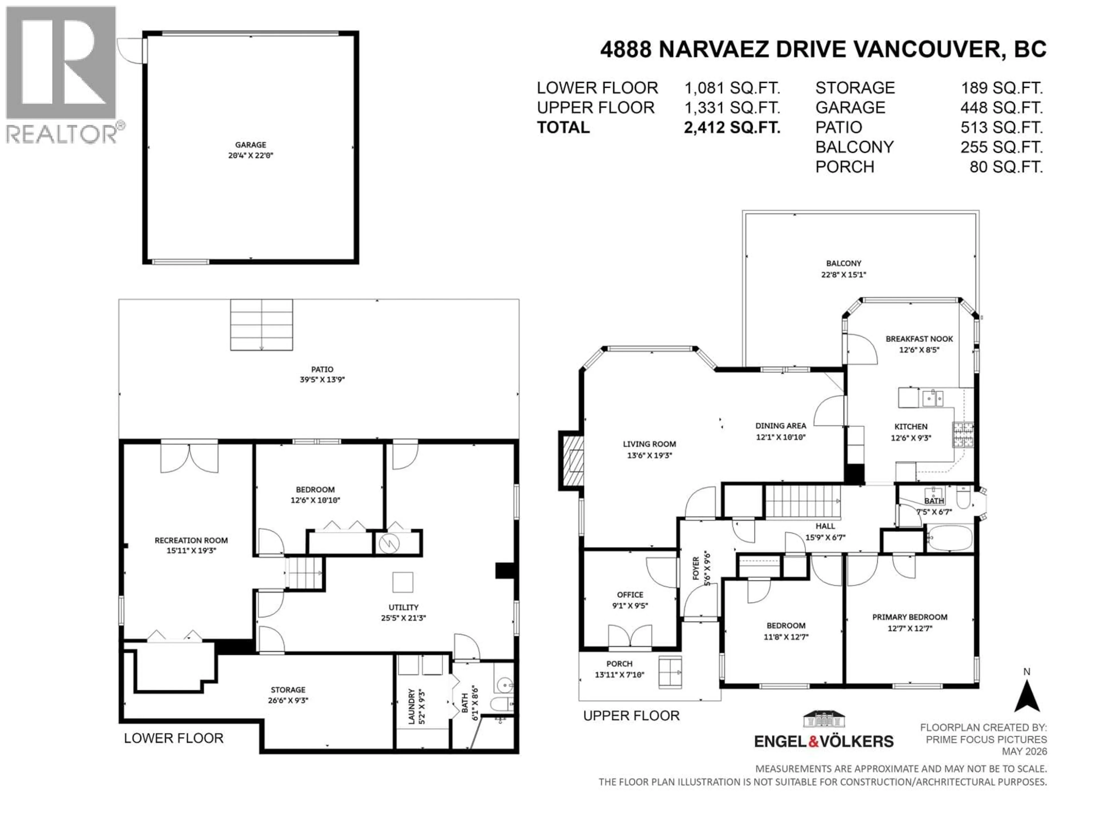 Floor plan for 4888 NARVAEZ DRIVE, Vancouver British Columbia V6L2J2