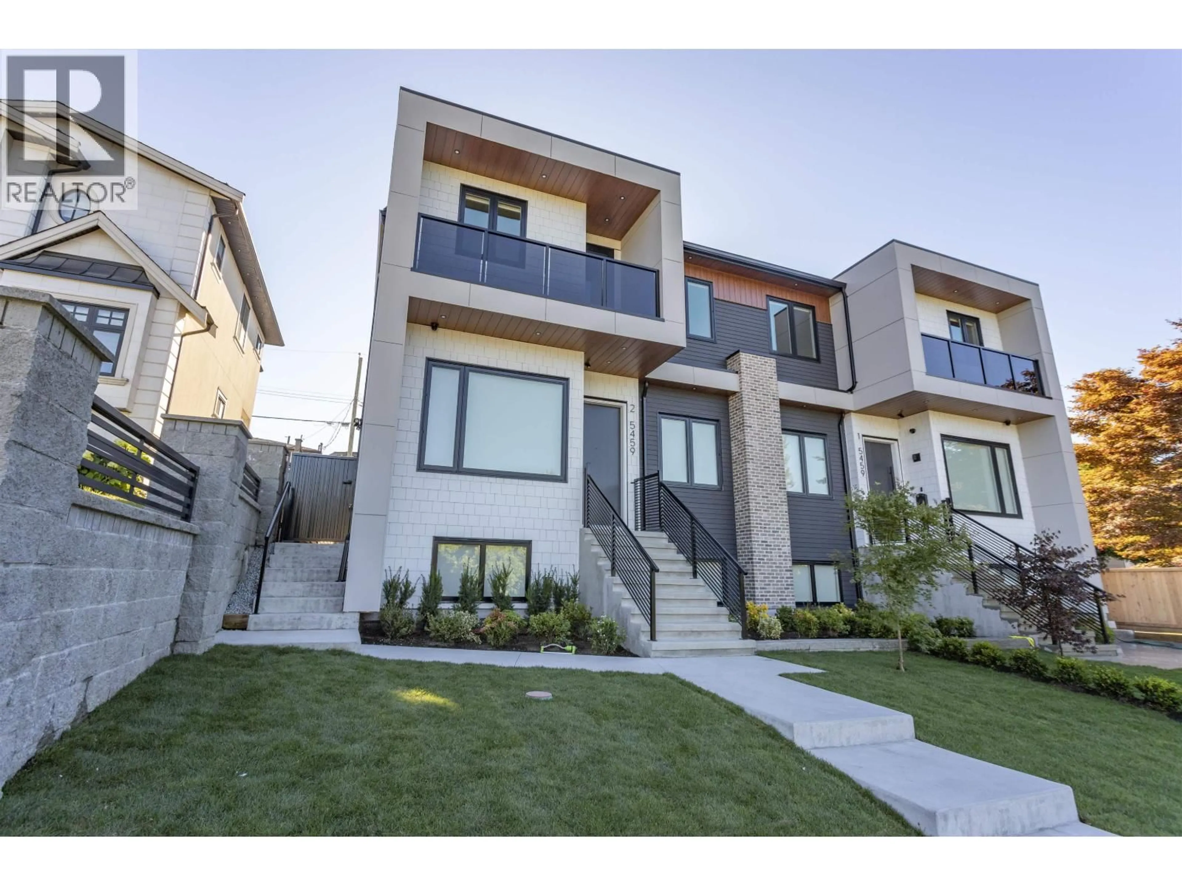 Home with brick exterior material, street for 2 - 5459 FORGLEN DRIVE, Burnaby British Columbia V5H3K8