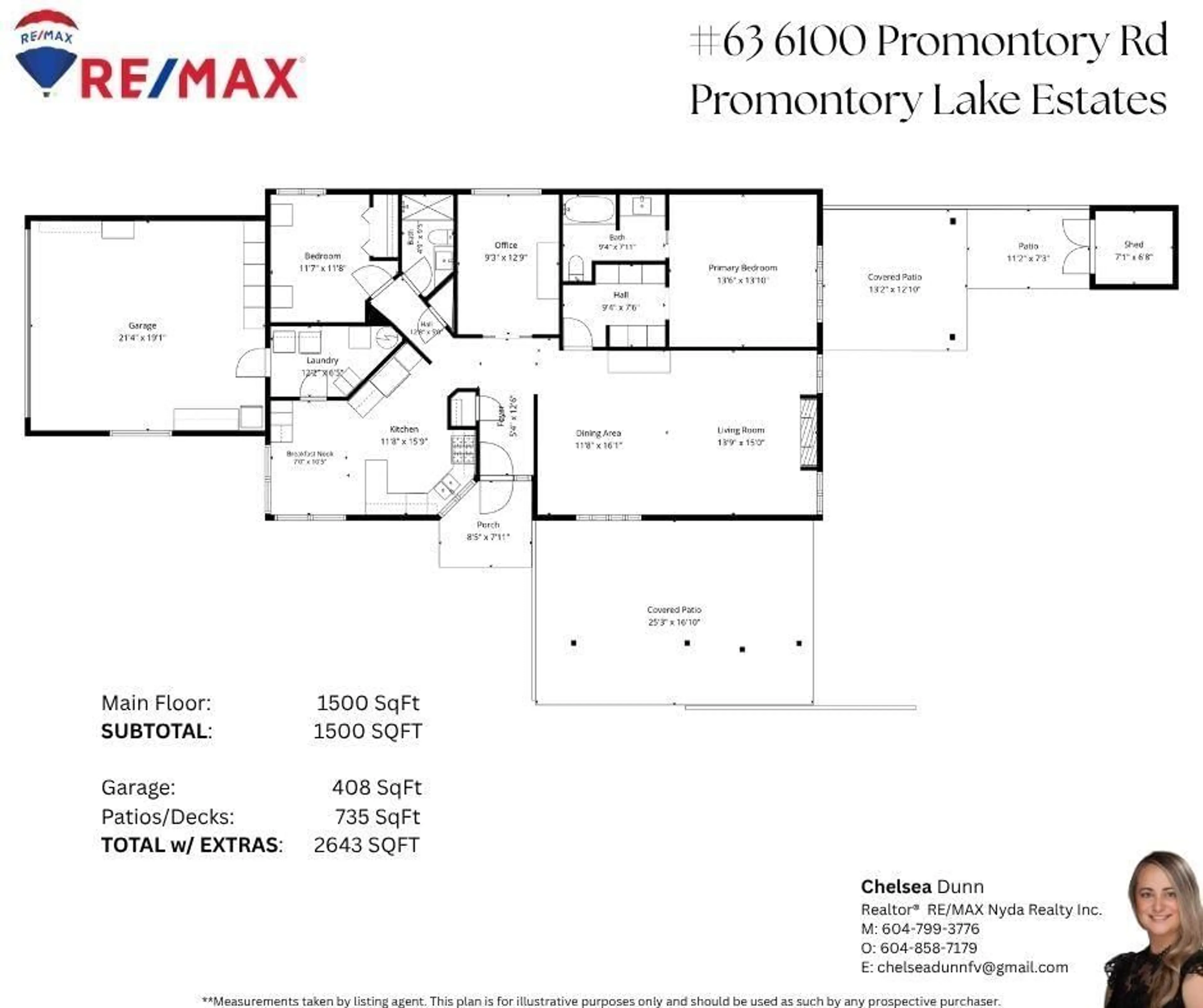 Floor plan for 63 - 6001 PROMONTORY ROAD, Chilliwack British Columbia V2R3E3
