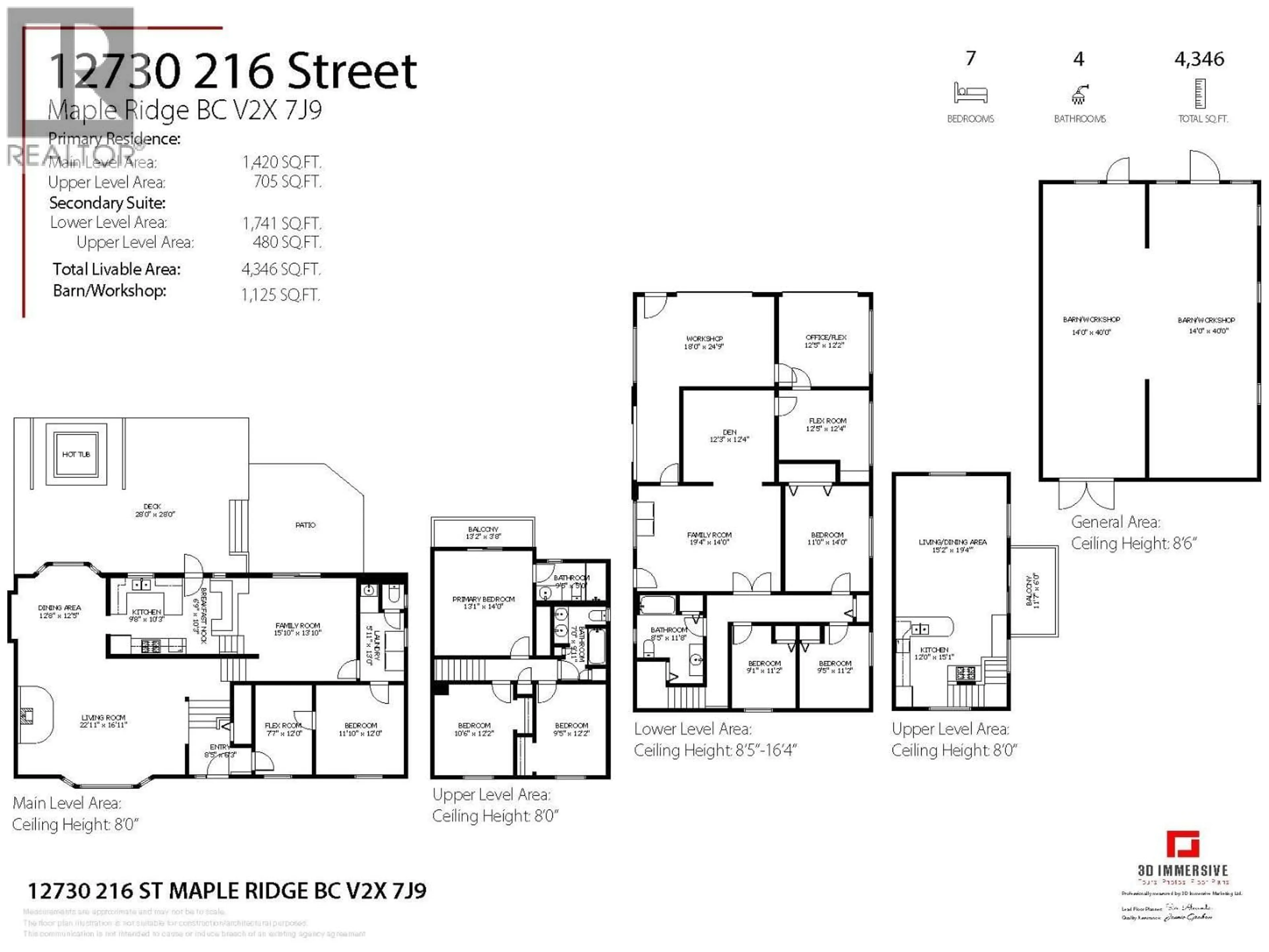 Floor plan for 12730 216 STREET, Maple Ridge British Columbia V2X7J9