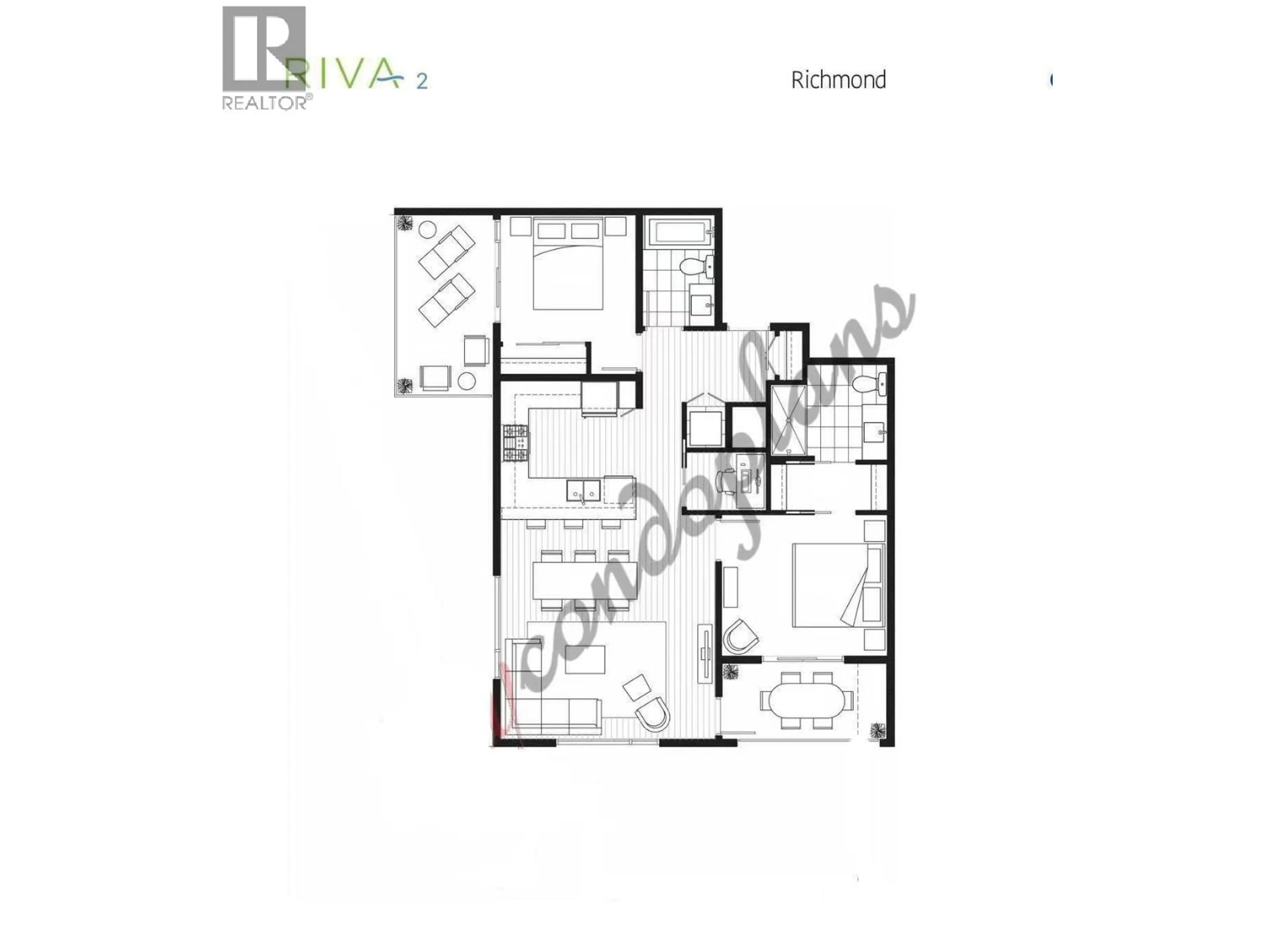 Floor plan for 321 - 5311 CEDARBRIDGE WAY, Richmond British Columbia V6X0M3