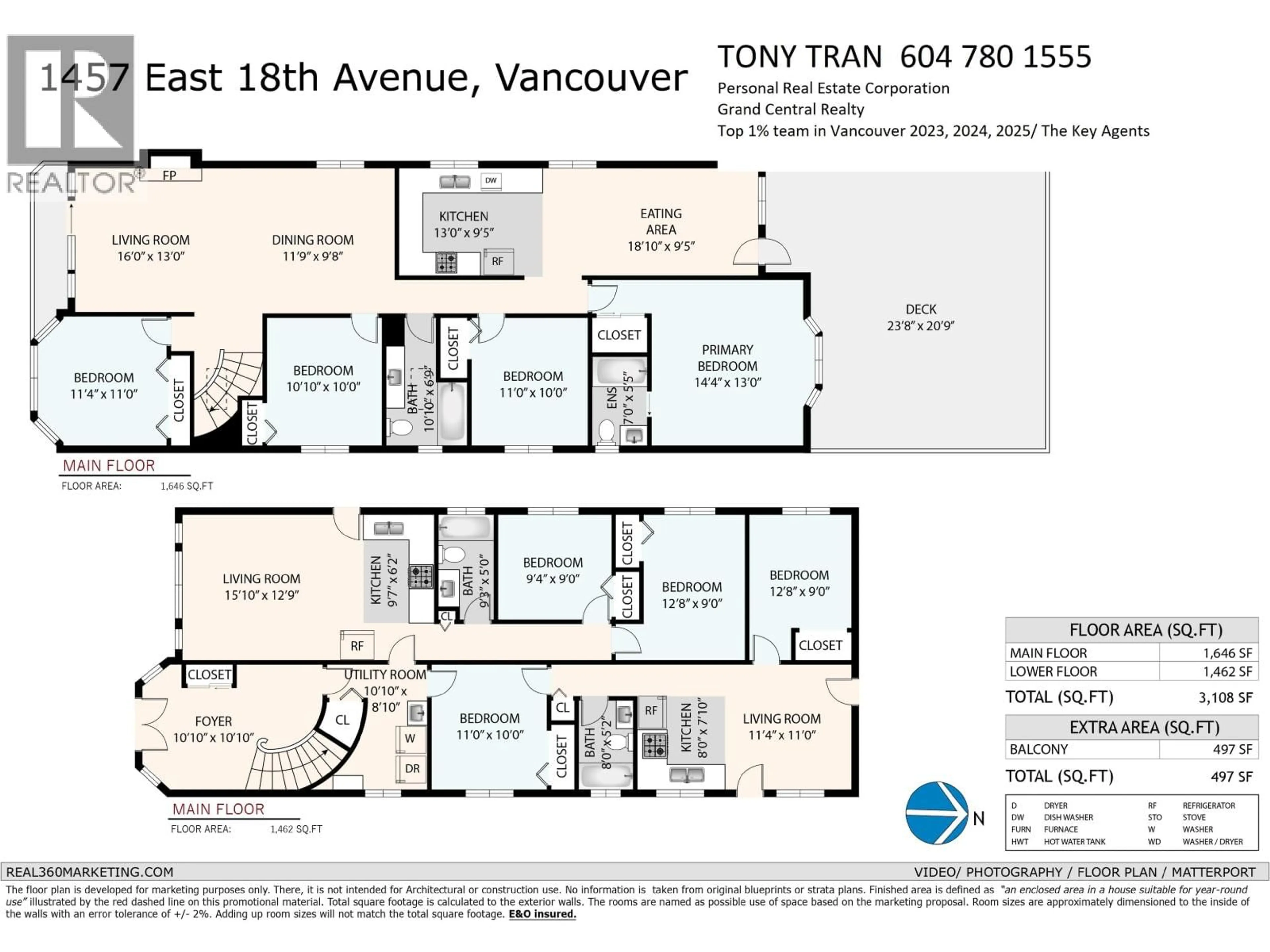 Floor plan for 1457 18TH AVENUE, Vancouver British Columbia V5N2H2
