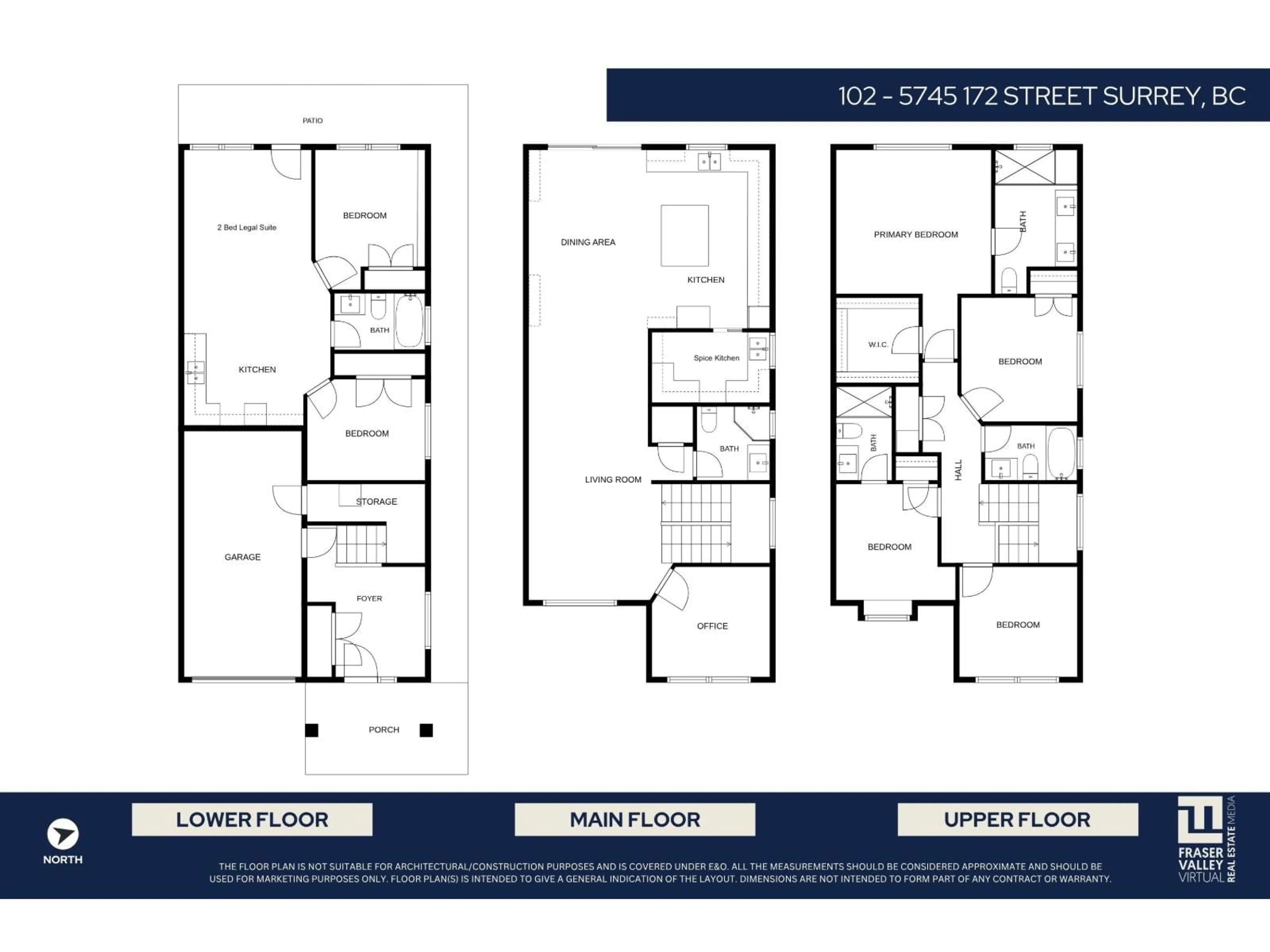 Floor plan for 102 - 5745 172 STREET, Surrey British Columbia V3S3Z4