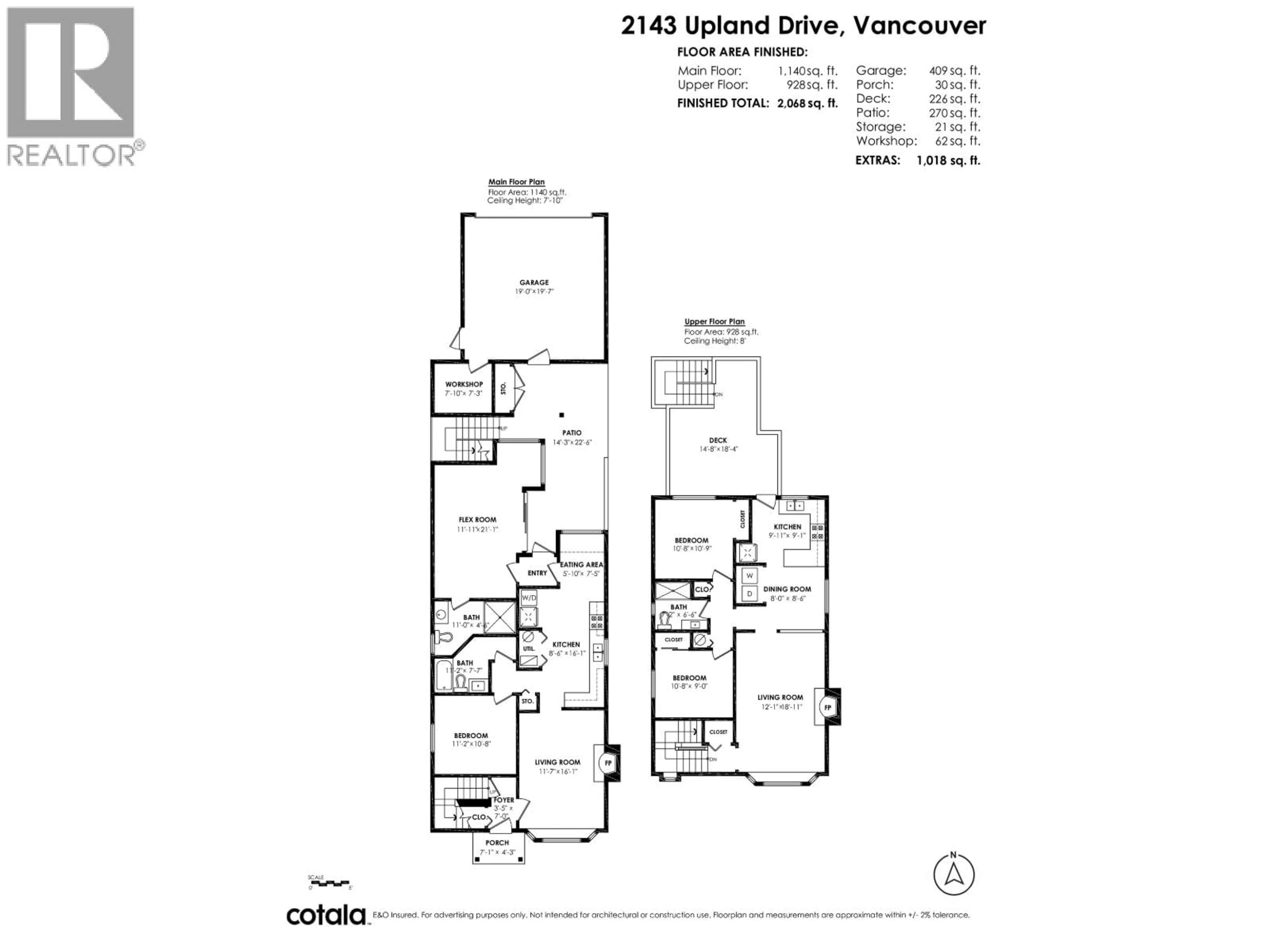 Floor plan for 2143 UPLAND DRIVE, Vancouver British Columbia V5P2C9