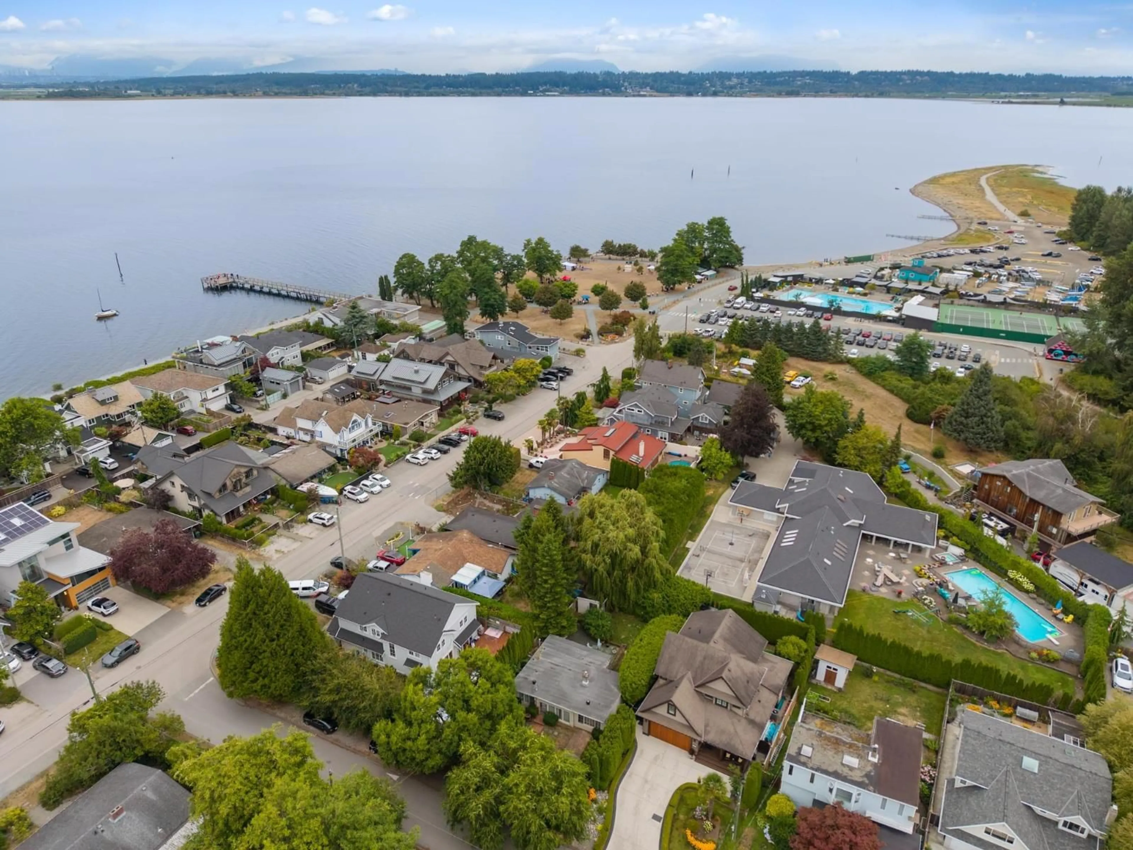 A pic from outside/outdoor area/front of a property/back of a property/a pic from drone, water/lake/river/ocean view for 12221 GILLEY STREET, Surrey British Columbia V4A3C9
