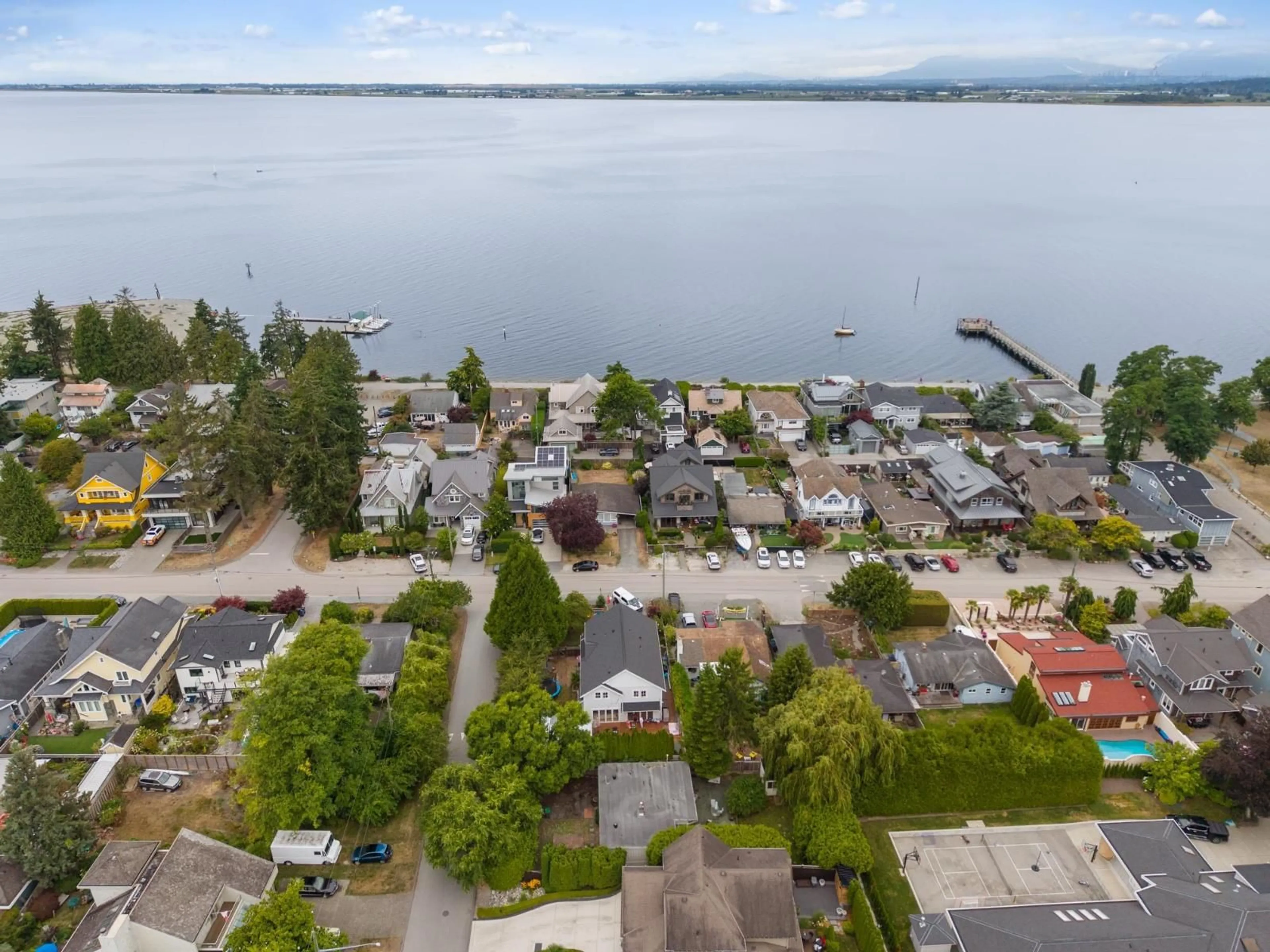 A pic from outside/outdoor area/front of a property/back of a property/a pic from drone, water/lake/river/ocean view for 12221 GILLEY STREET, Surrey British Columbia V4A3C9