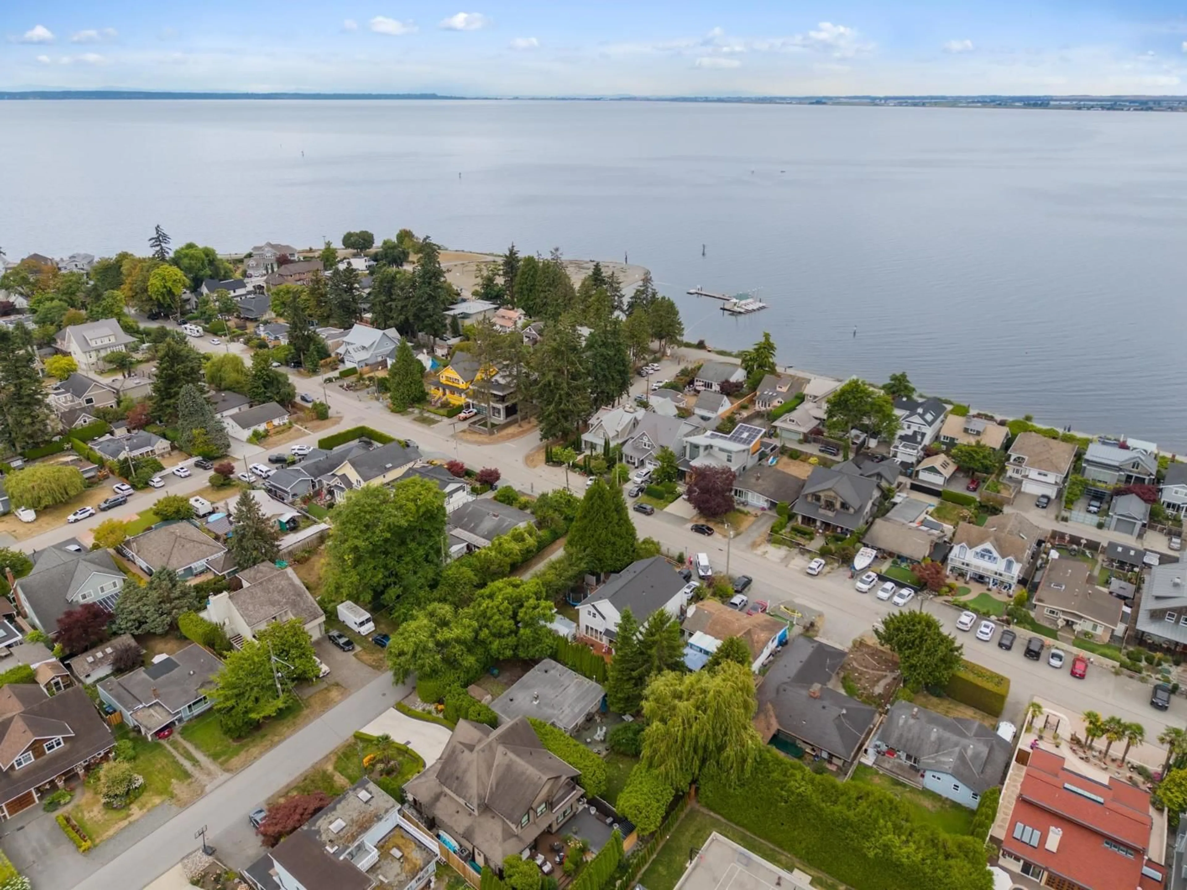 A pic from outside/outdoor area/front of a property/back of a property/a pic from drone, water/lake/river/ocean view for 12221 GILLEY STREET, Surrey British Columbia V4A3C9