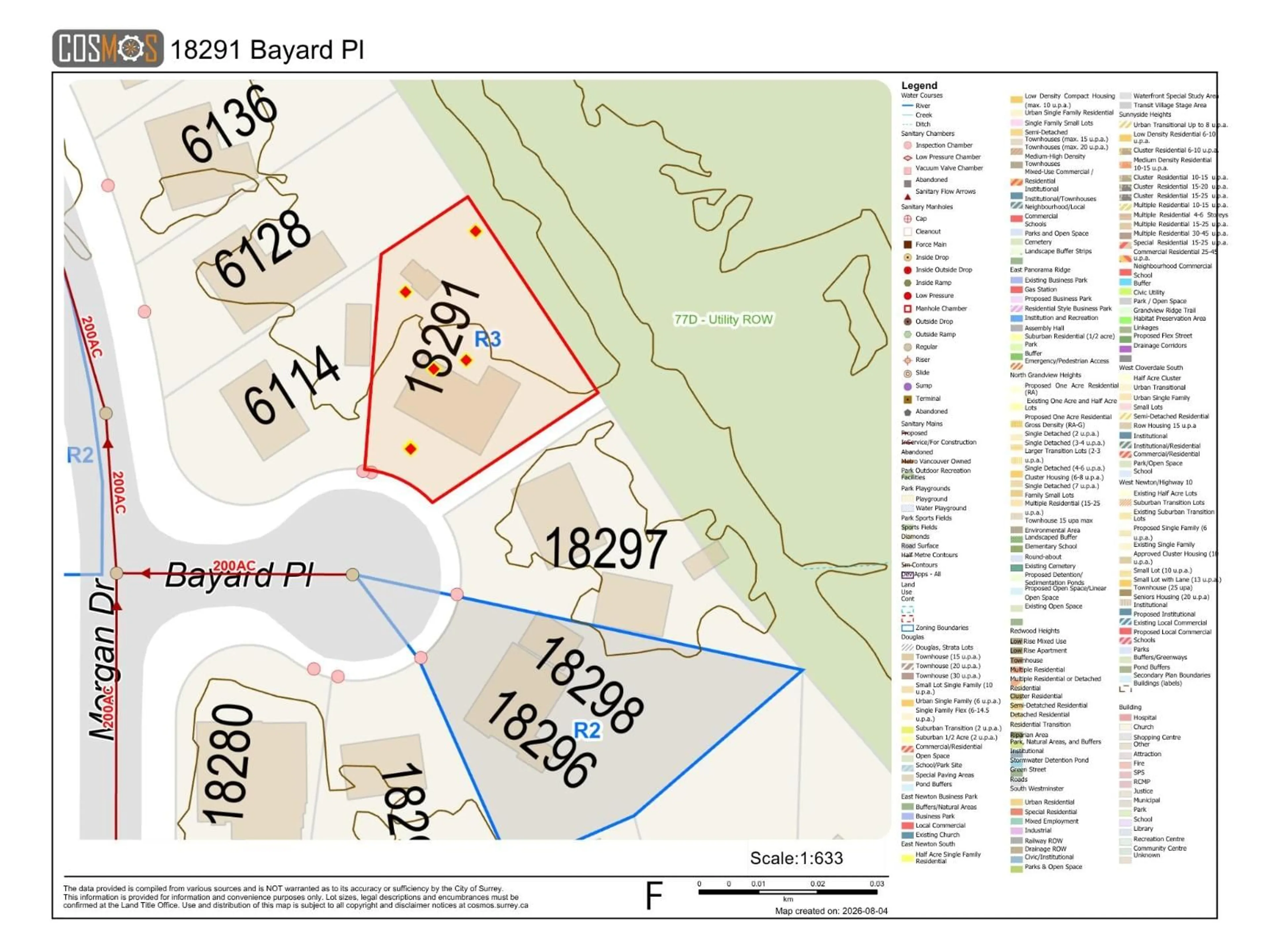 Picture of a map for 18291 BAYARD PLACE, Surrey British Columbia V3S5C4