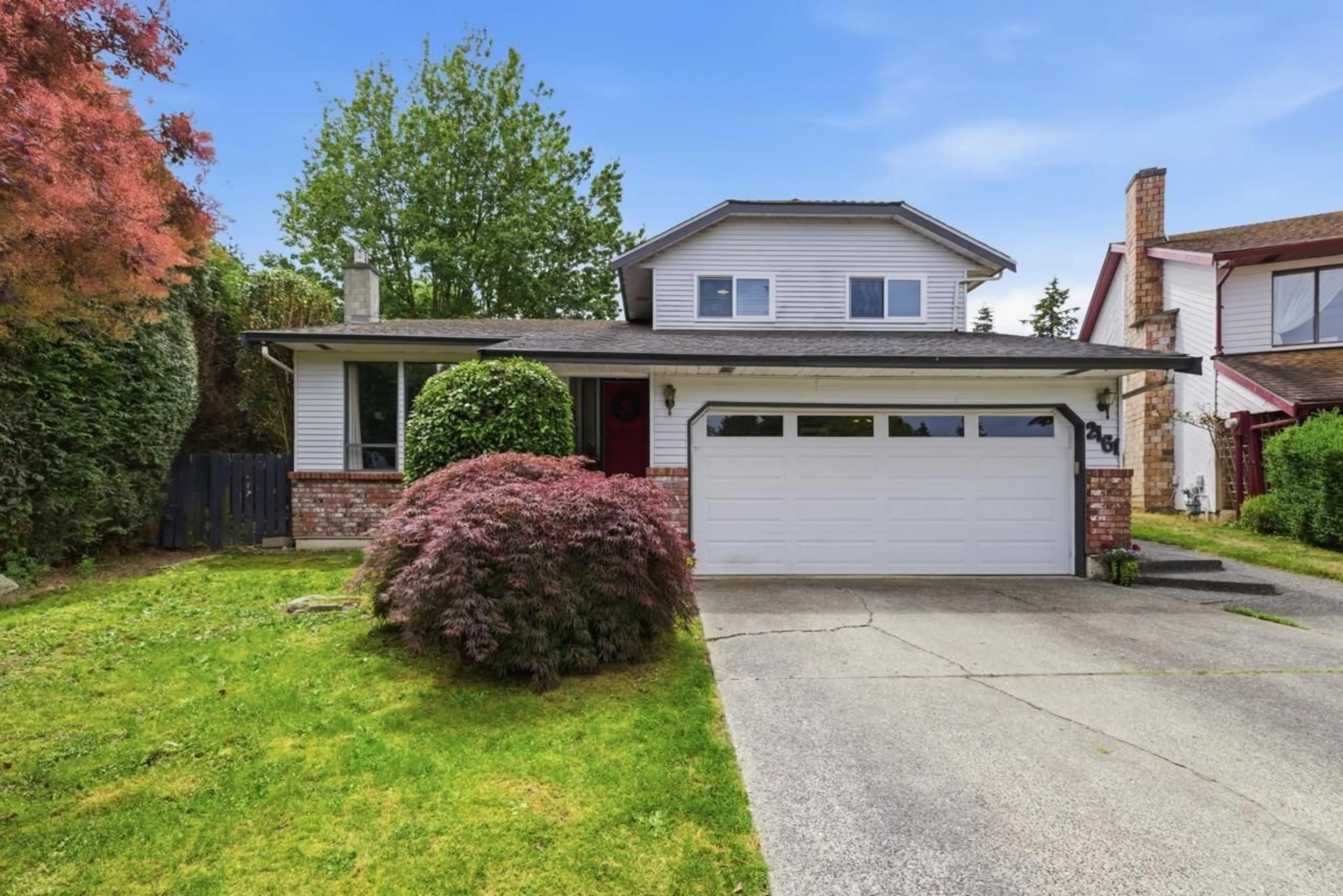 Home with vinyl exterior material, street for 2161 153A STREET, Surrey British Columbia V4A5Y1