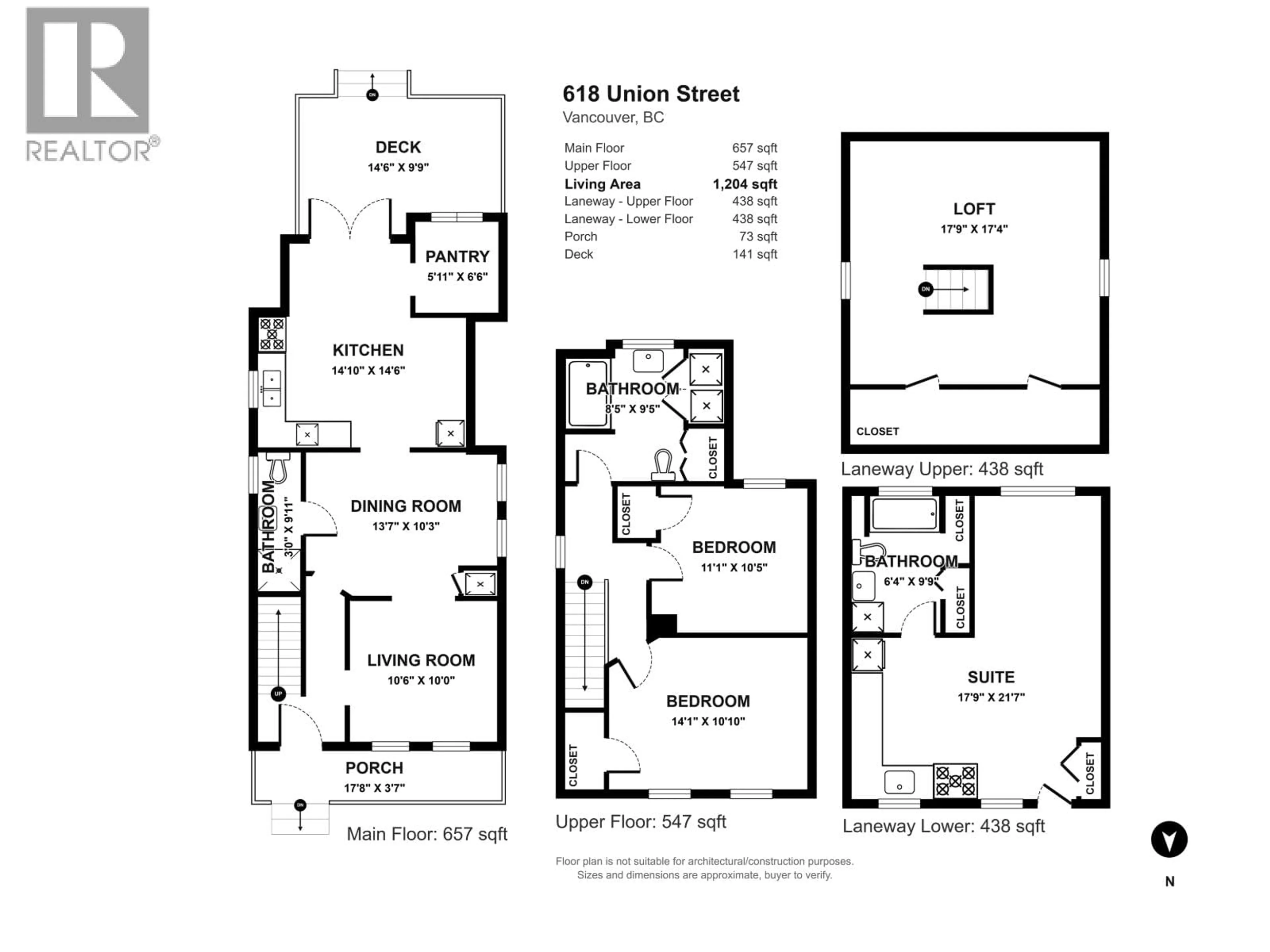 Floor plan for 618 UNION STREET, Vancouver British Columbia V6A2B9