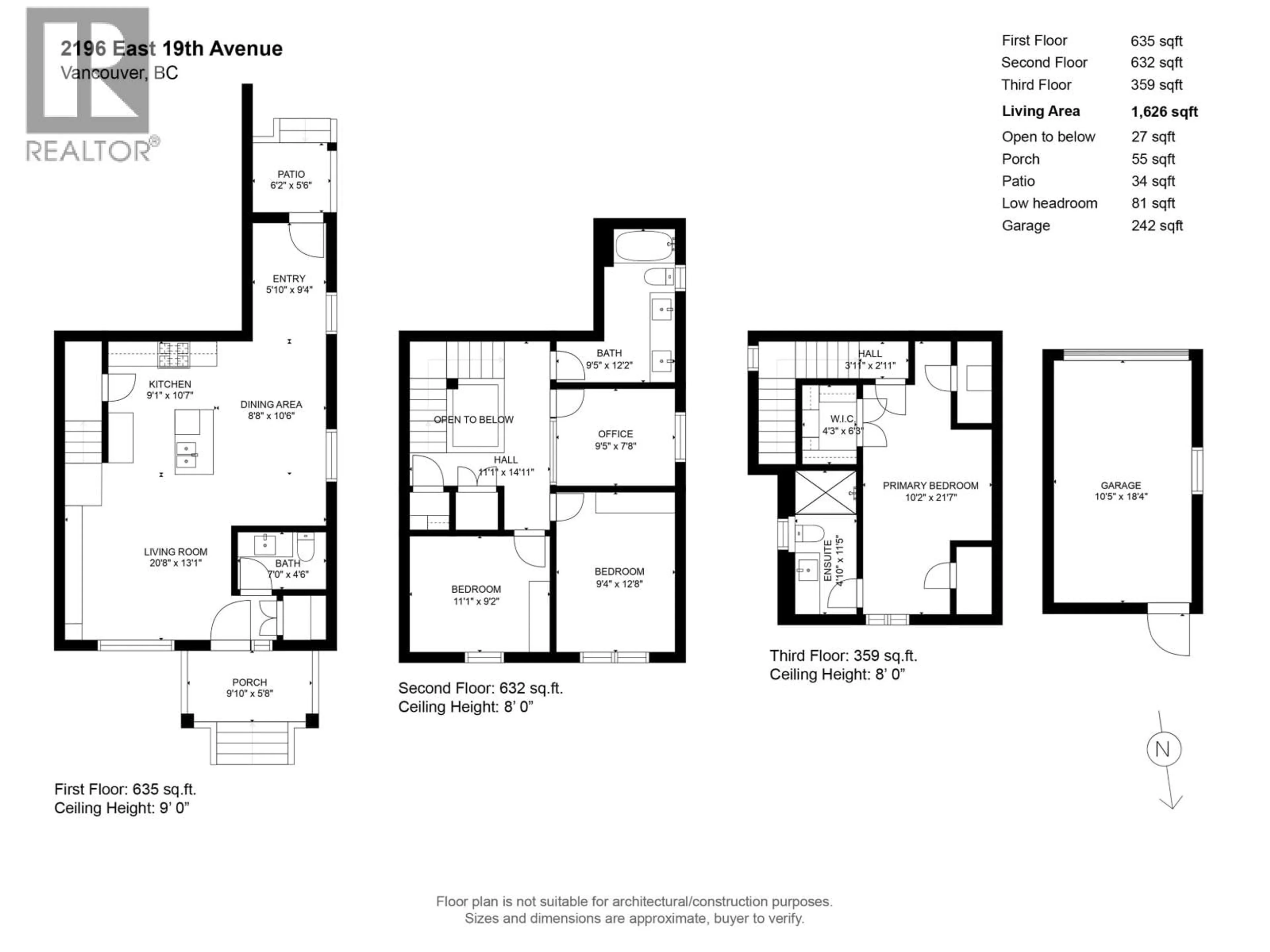Floor plan for 2196 19TH AVENUE, Vancouver British Columbia V5N2J6