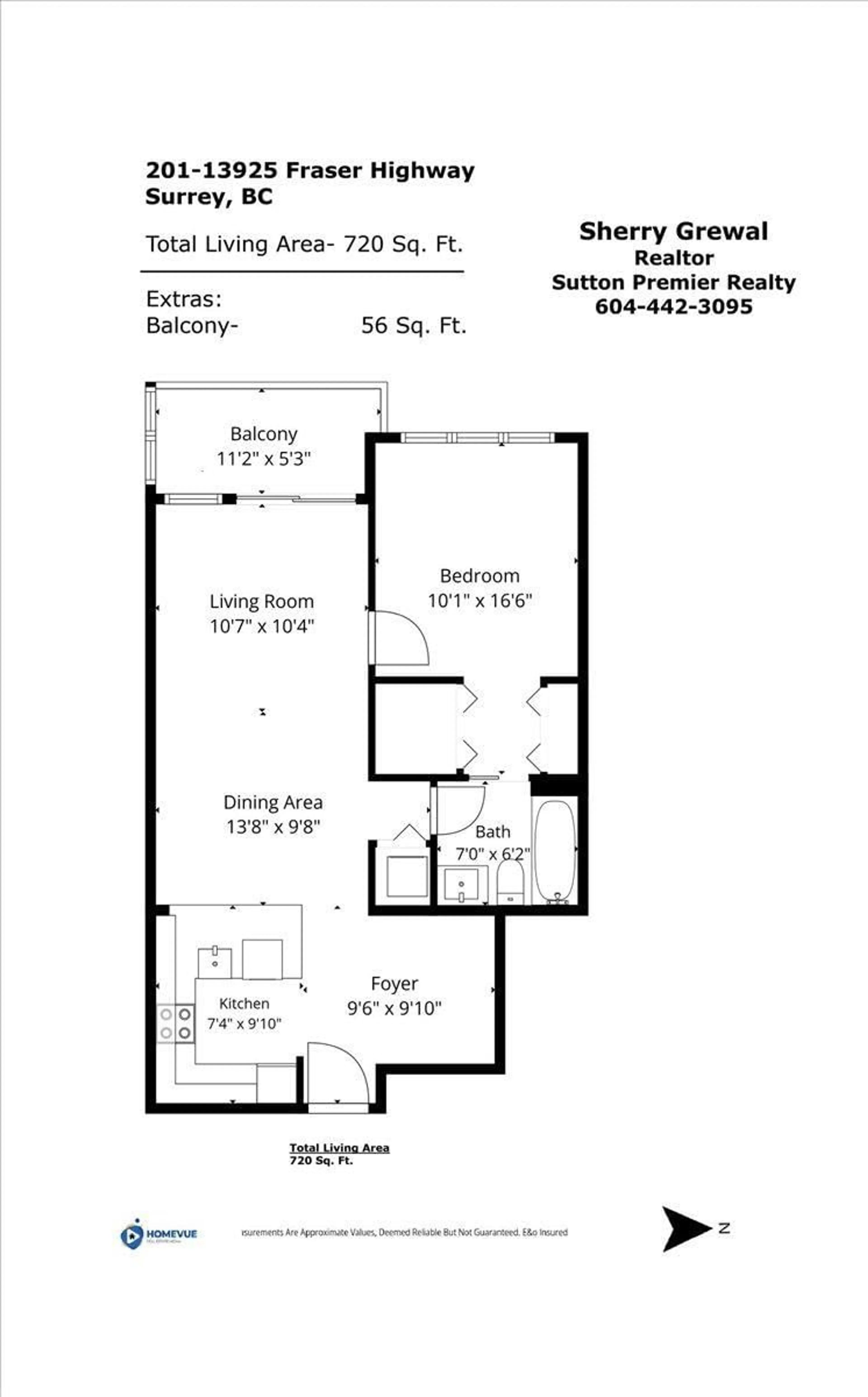 Floor plan for 201 - 13925 FRASER HIGHWAY, Surrey British Columbia V3T4E6