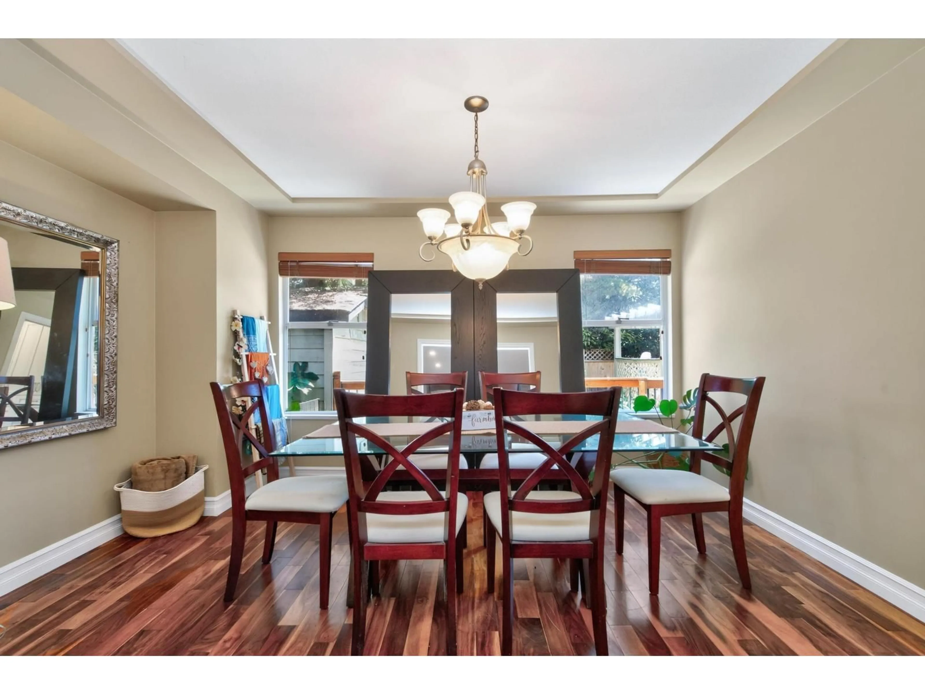 Dining room, wood/laminate floor for 5860 188 STREET, Surrey British Columbia V3S7M1