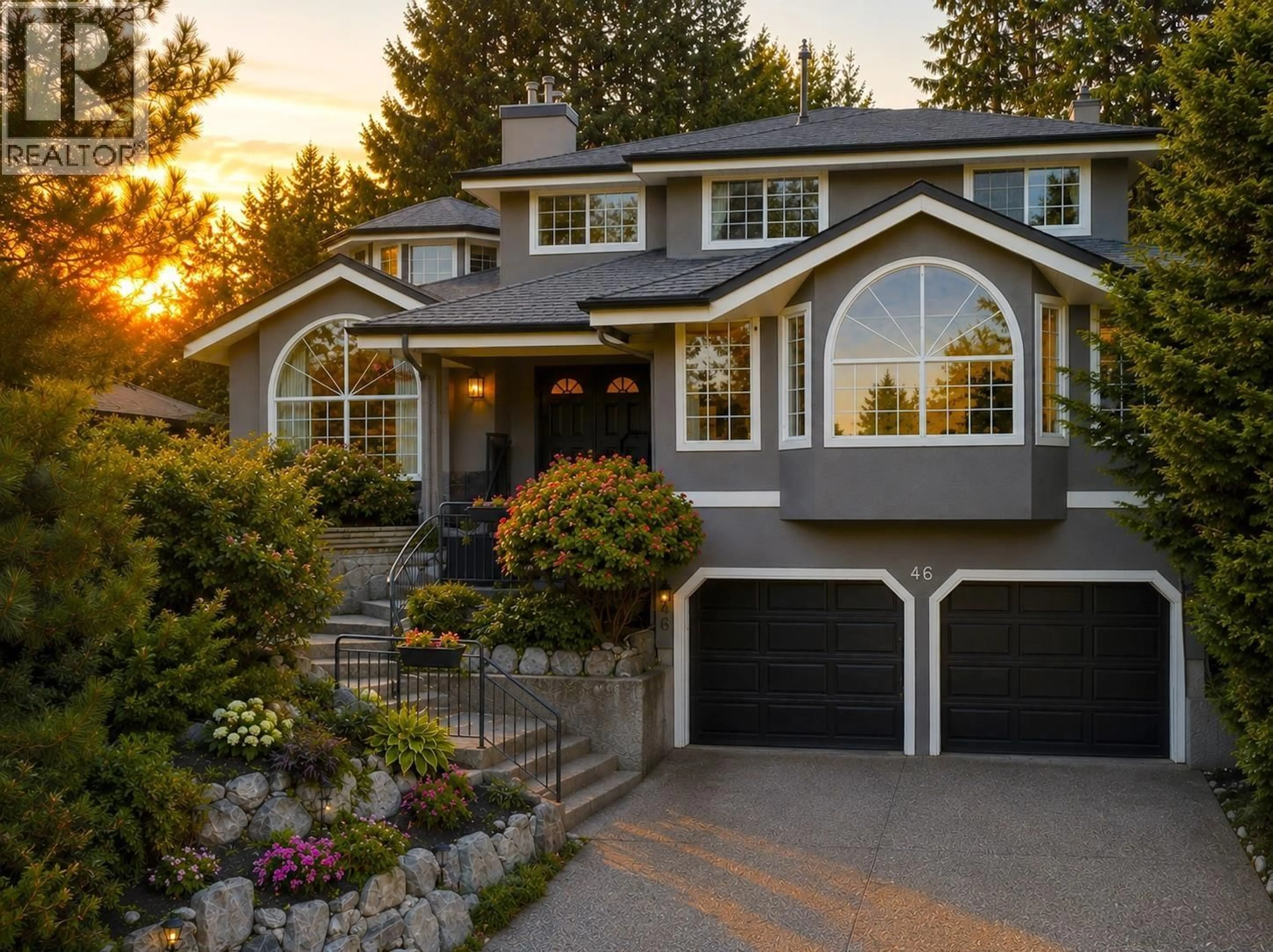 Home with vinyl exterior material, street for 46 WILDWOOD DRIVE, Port Moody British Columbia V3H4M6
