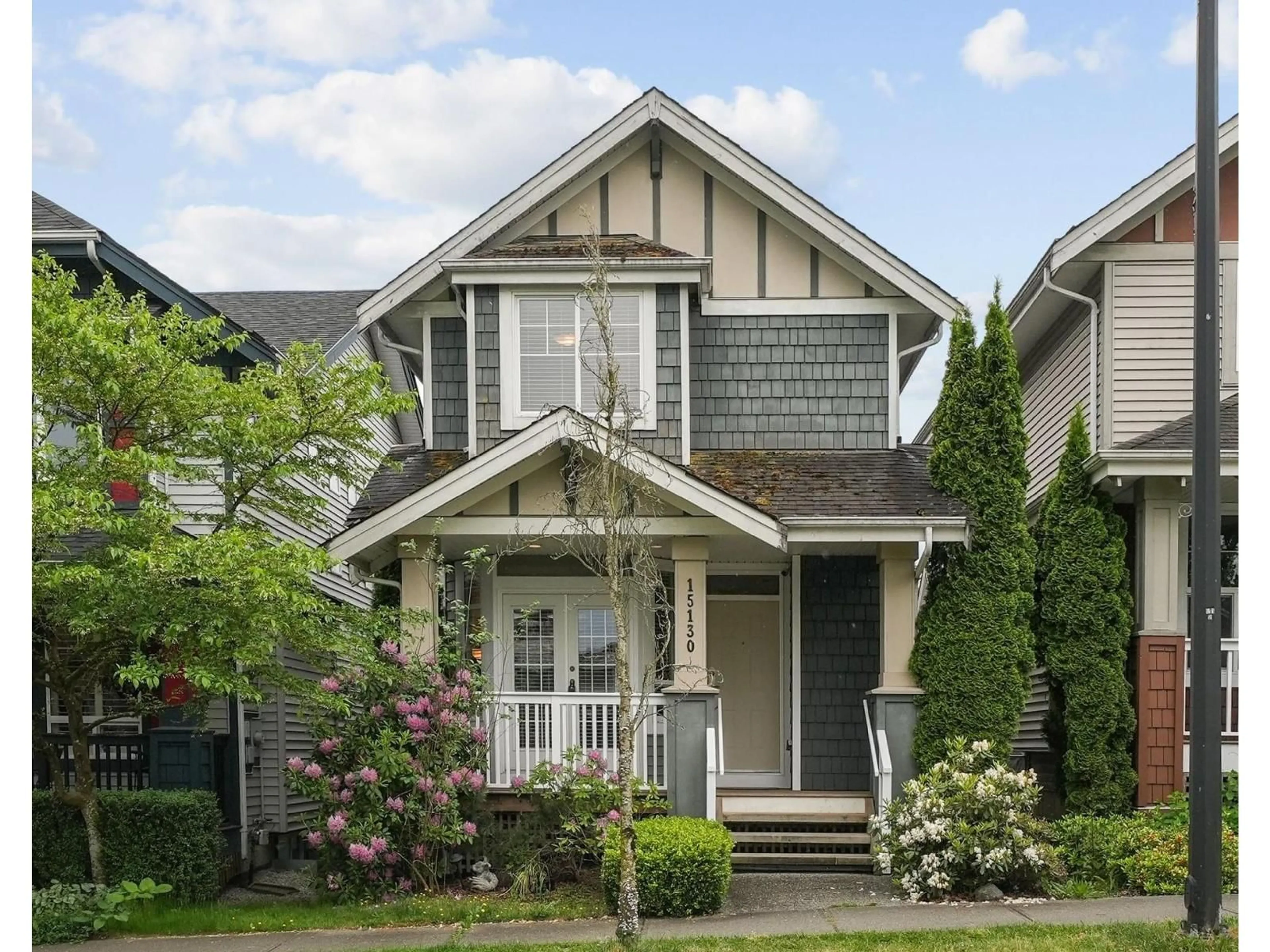 Home with vinyl exterior material, street for 15130 62ND AVENUE, Surrey British Columbia V3S5J7