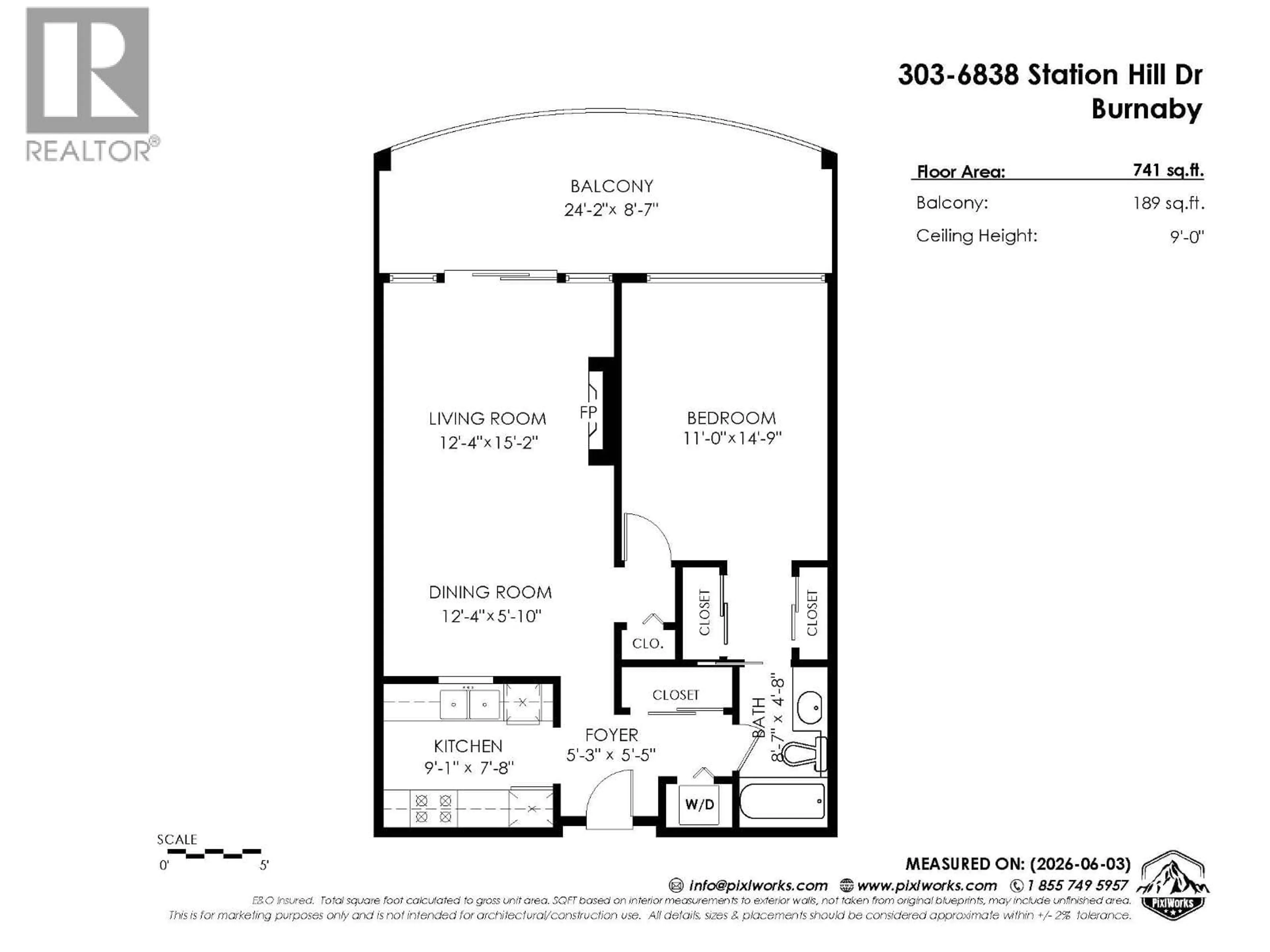 Floor plan for 303 - 6838 STATION HILL DRIVE, Burnaby British Columbia V3N5A4