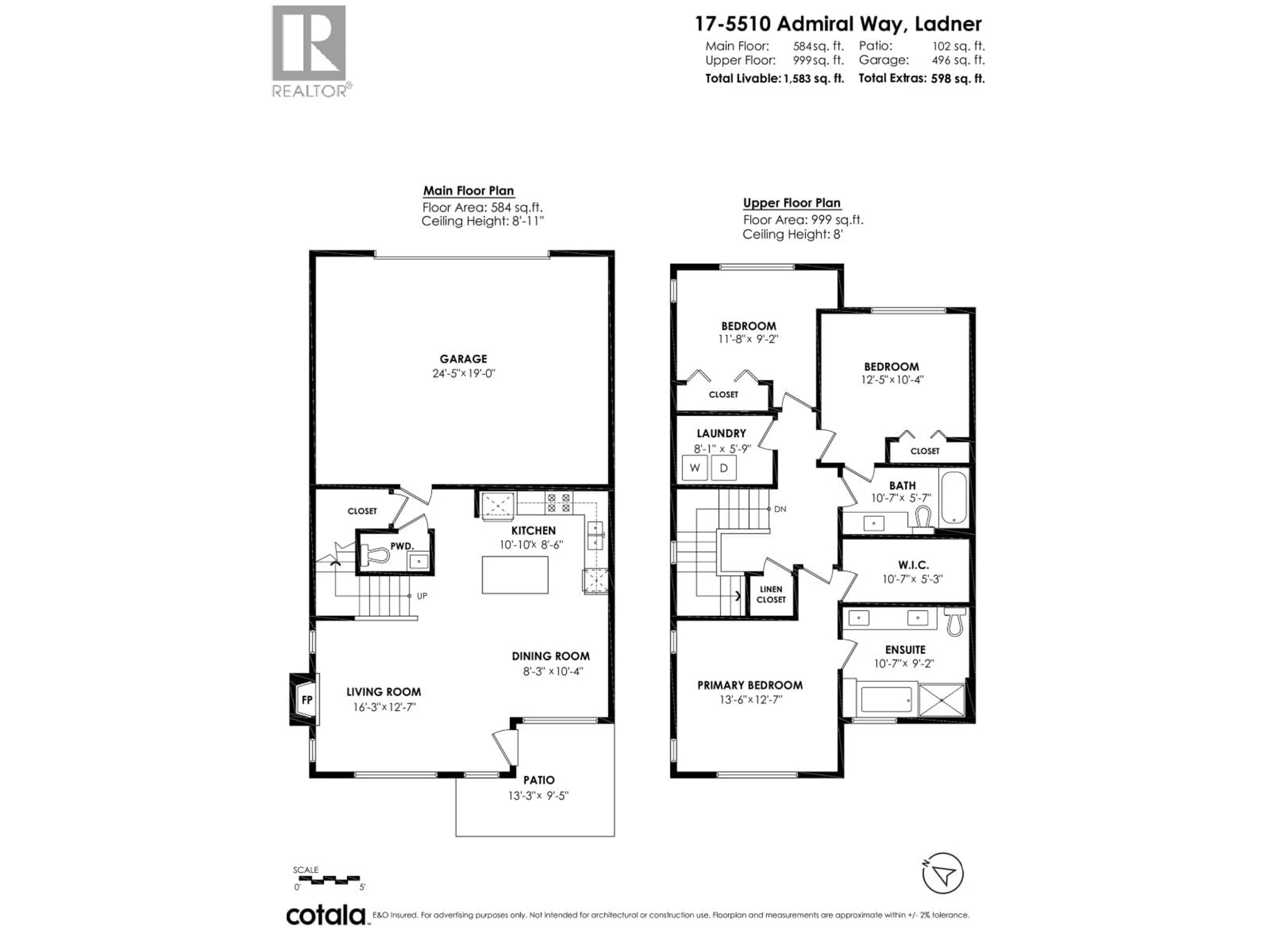 Floor plan for 17 - 5510 ADMIRAL WAY, Delta British Columbia V4K0C3