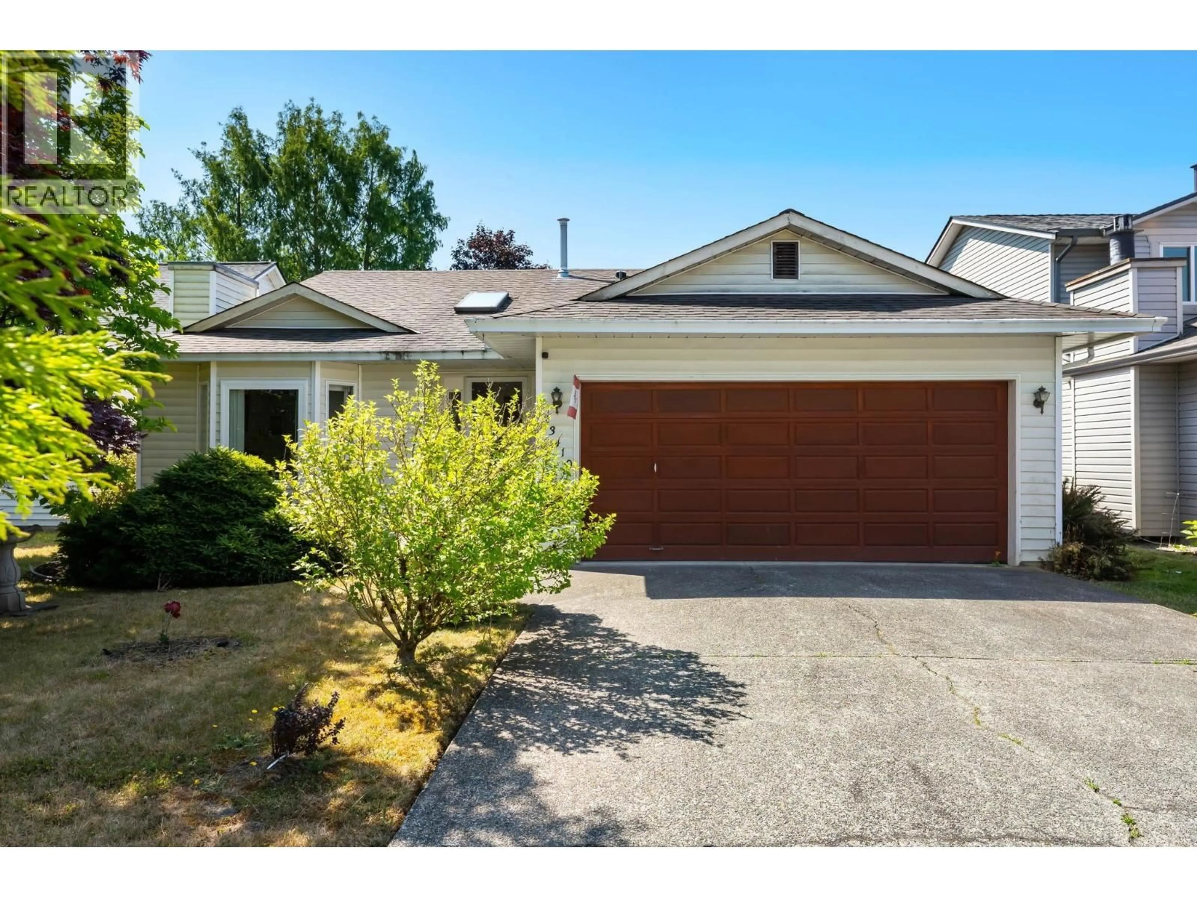 Home with vinyl exterior material, street for 23410 NIGHTINGALE AVENUE, Maple Ridge British Columbia V2X9C8