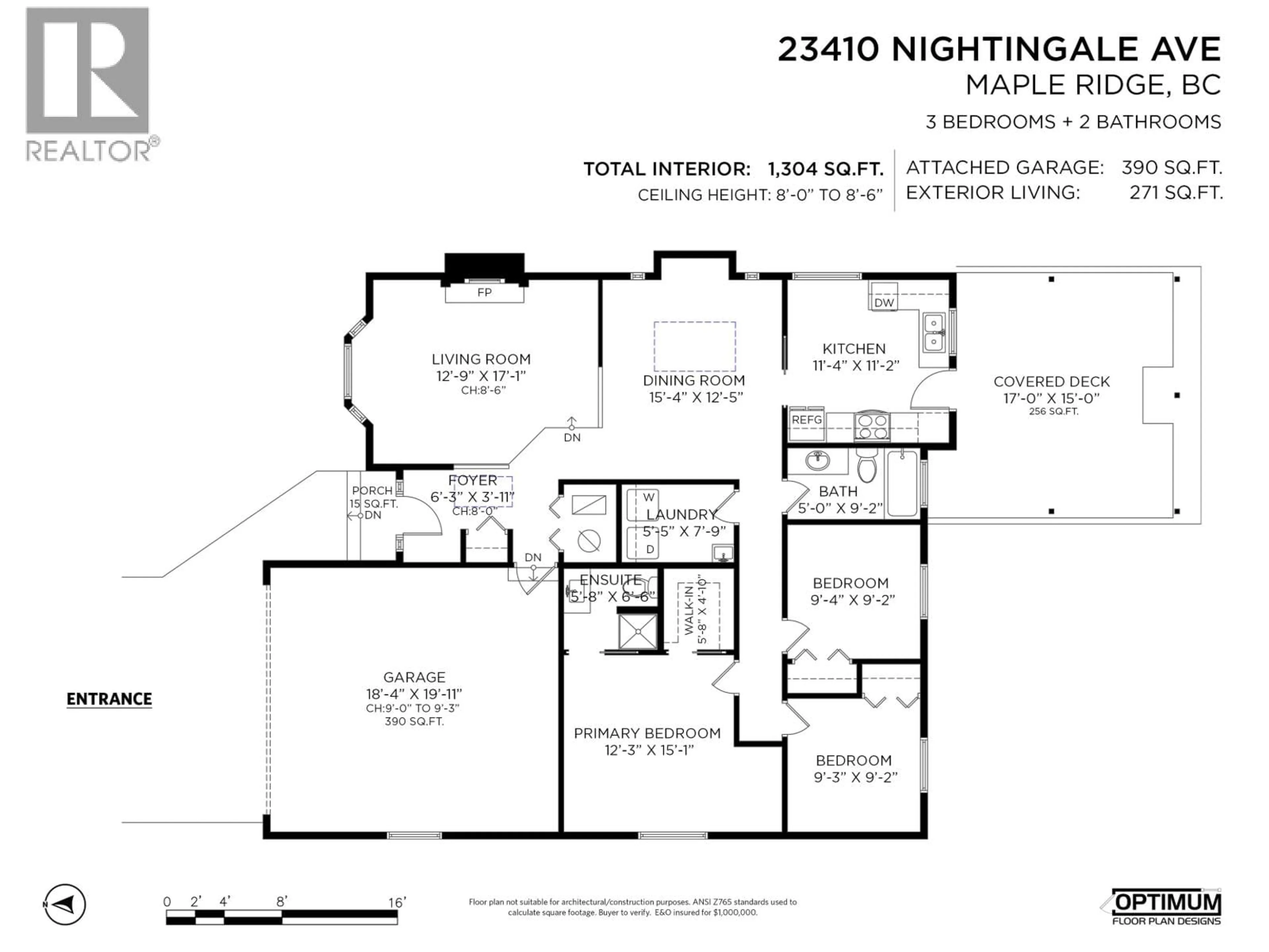 Floor plan for 23410 NIGHTINGALE AVENUE, Maple Ridge British Columbia V2X9C8