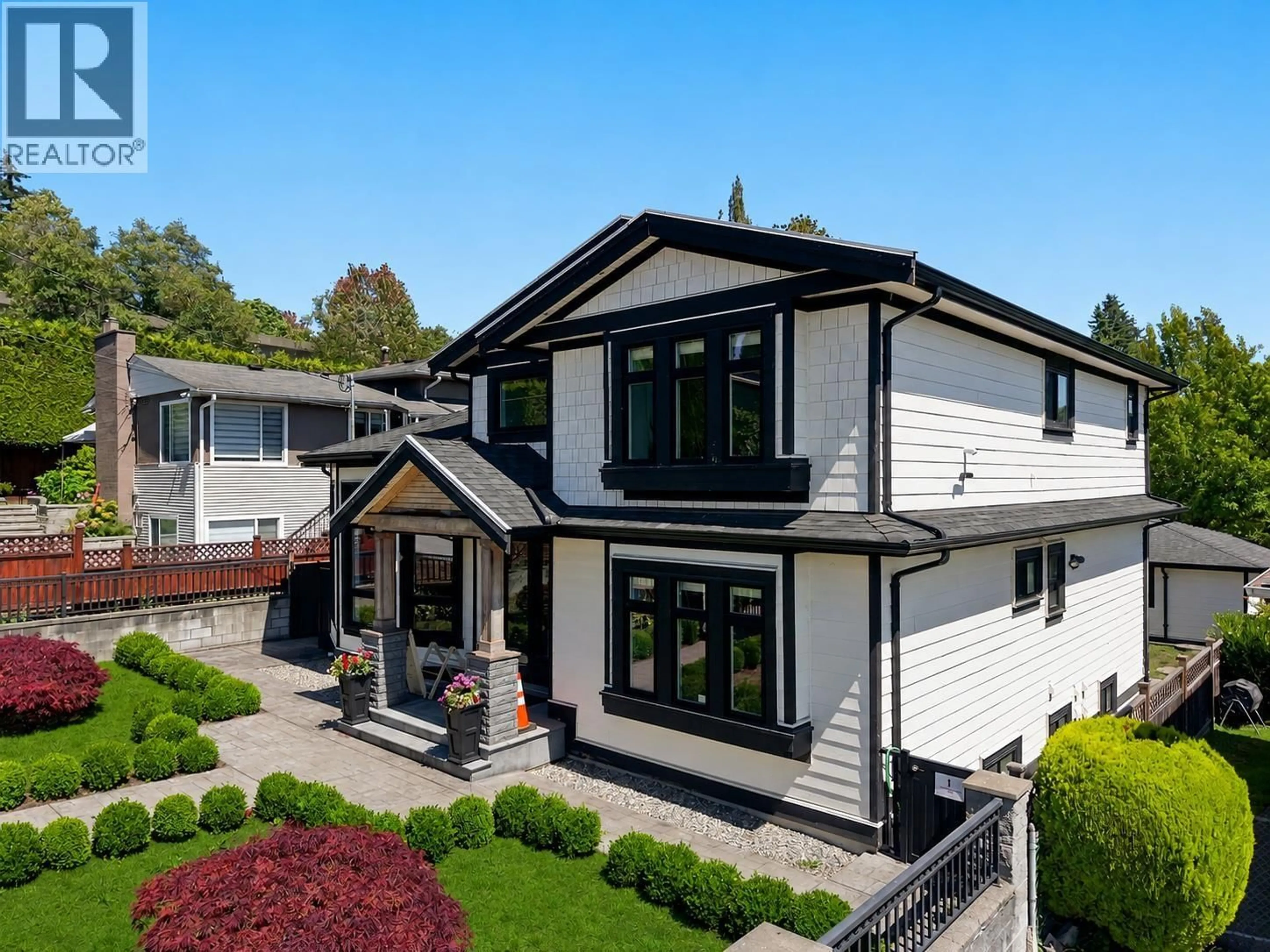 Home with vinyl exterior material, street for 7626 HEDLEY AVENUE, Burnaby British Columbia V5E2R3