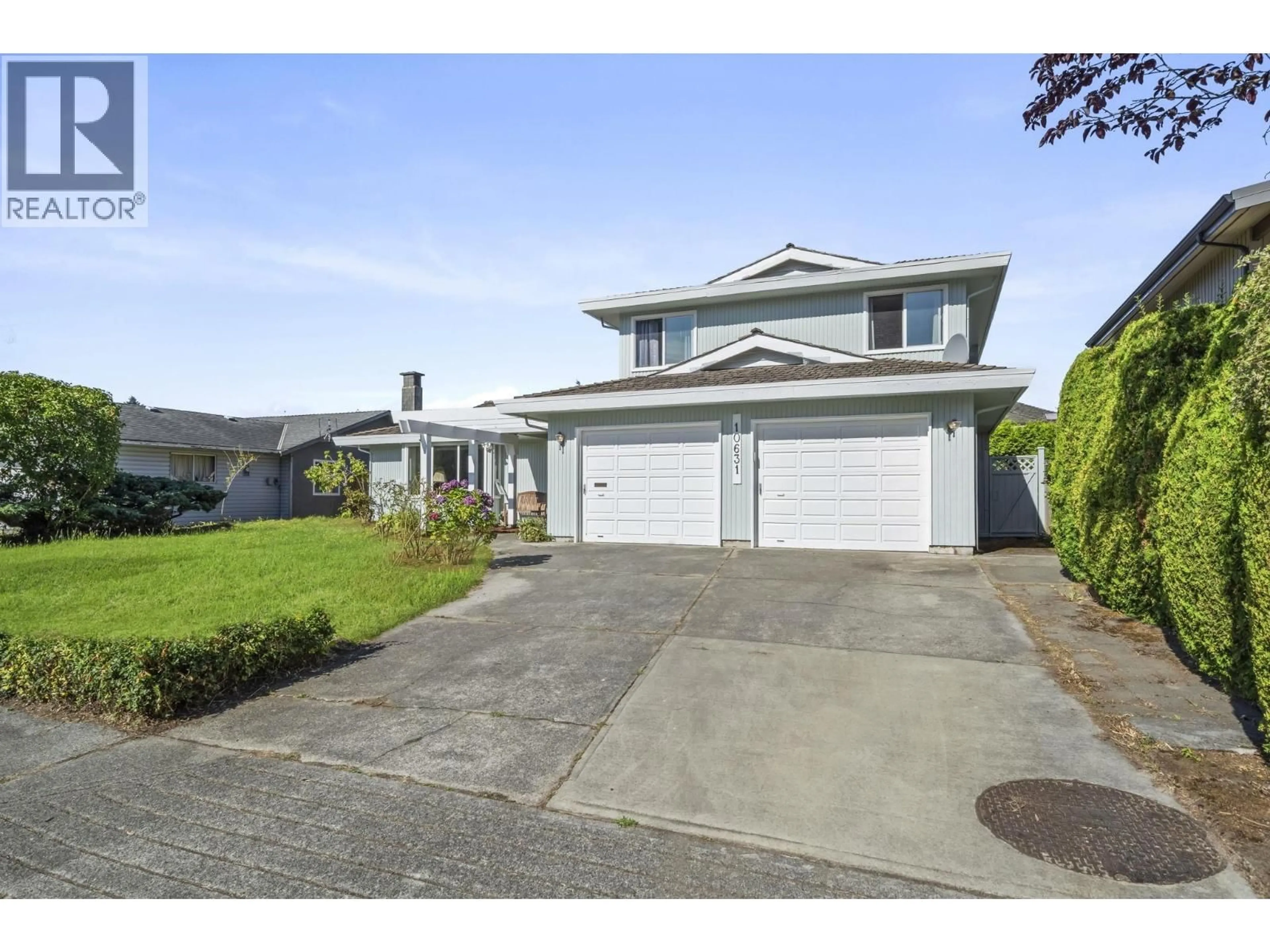 Home with vinyl exterior material, street for 10631 TREPASSEY DRIVE, Richmond British Columbia V7E4K8