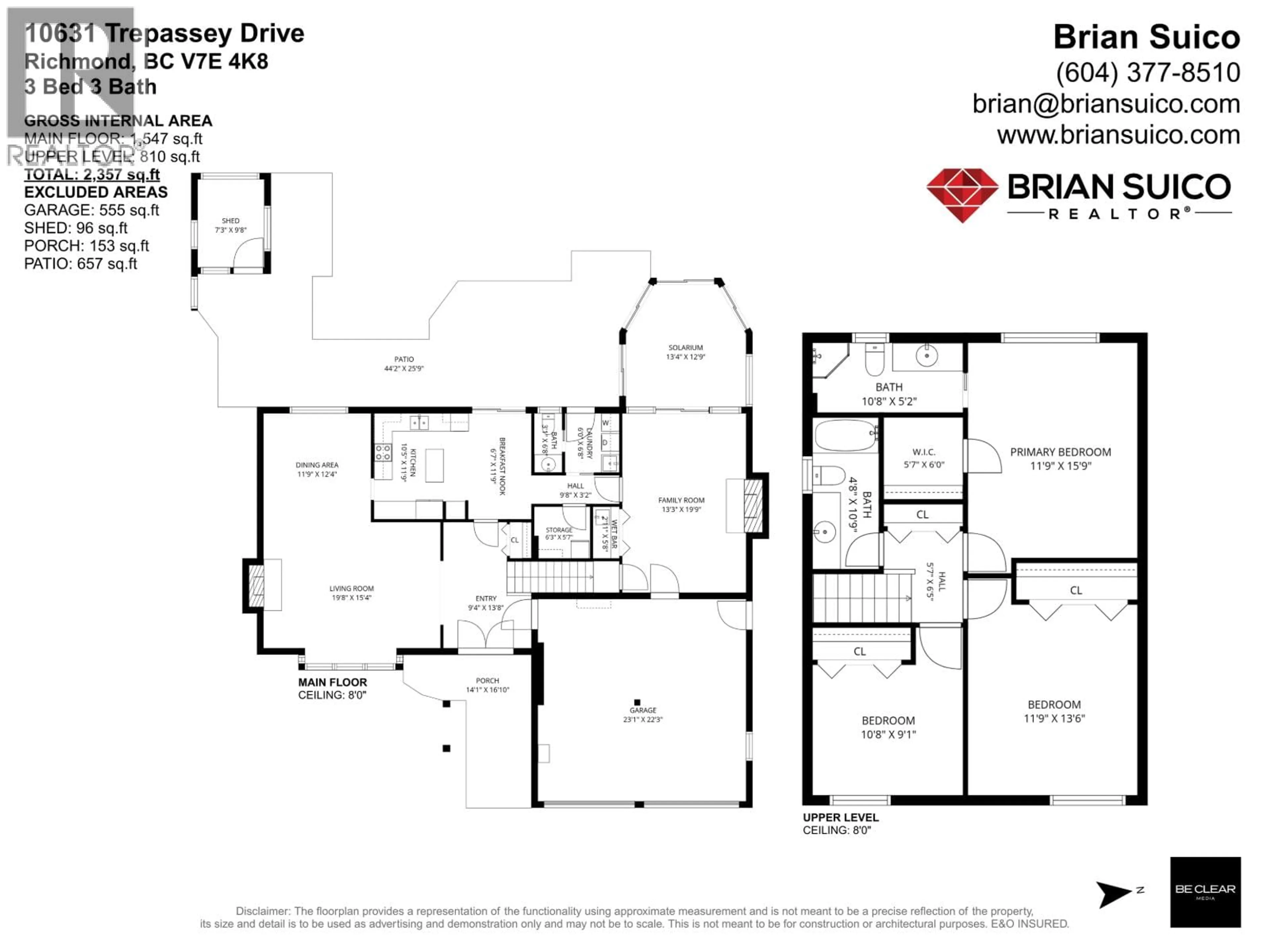 Floor plan for 10631 TREPASSEY DRIVE, Richmond British Columbia V7E4K8