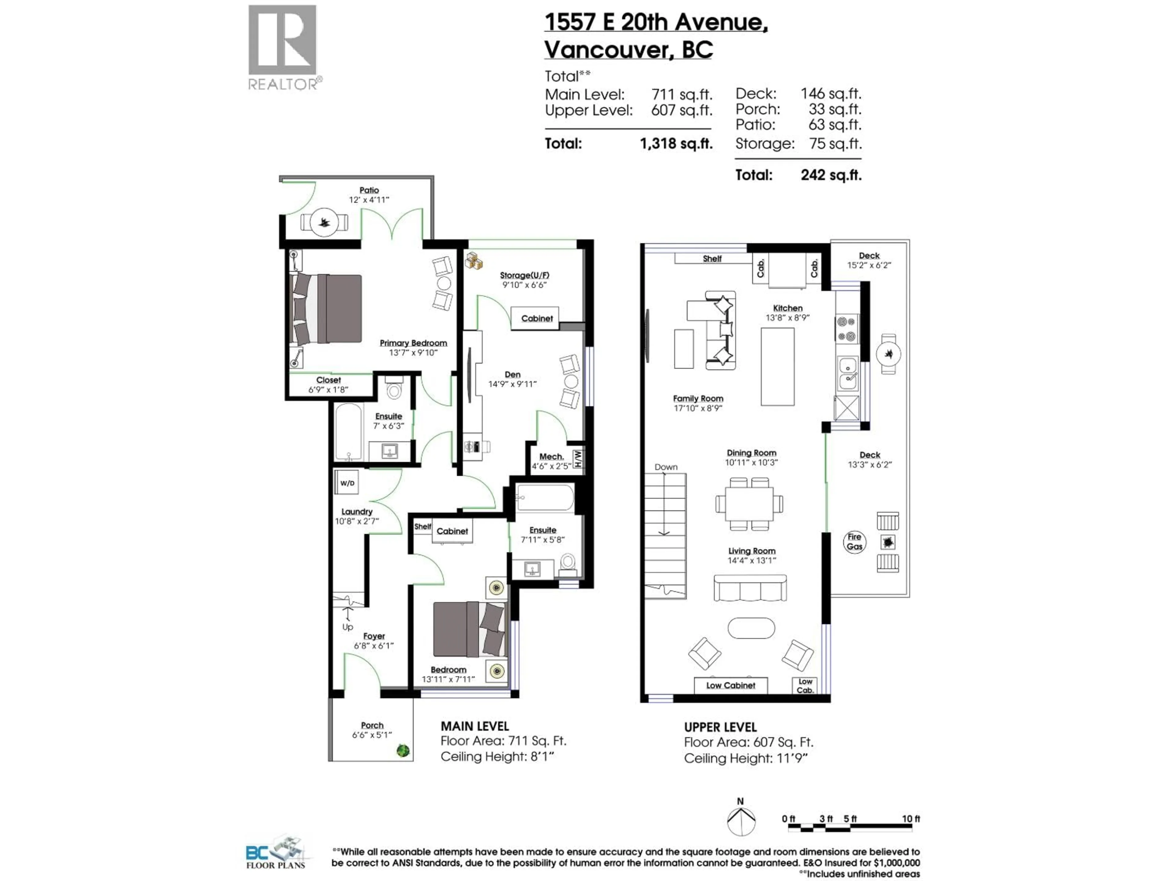 Floor plan for 1557 20TH AVENUE, Vancouver British Columbia V5N2K7