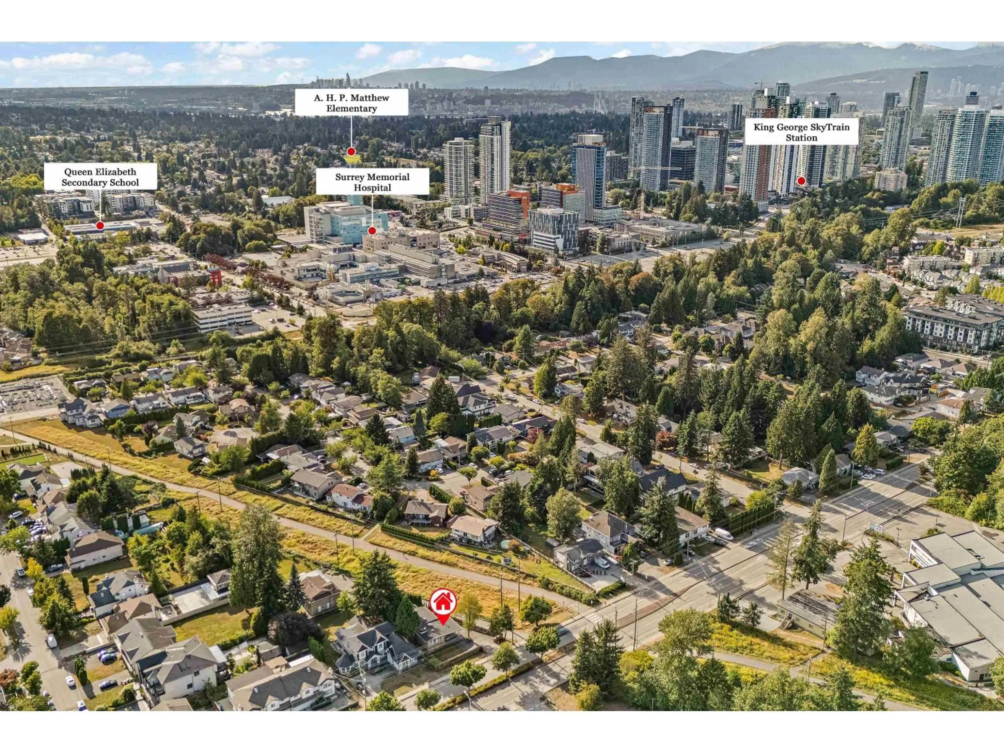 A pic from outside/outdoor area/front of a property/back of a property/a pic from drone, unknown for 9387 140 STREET, Surrey British Columbia V3V5Z3