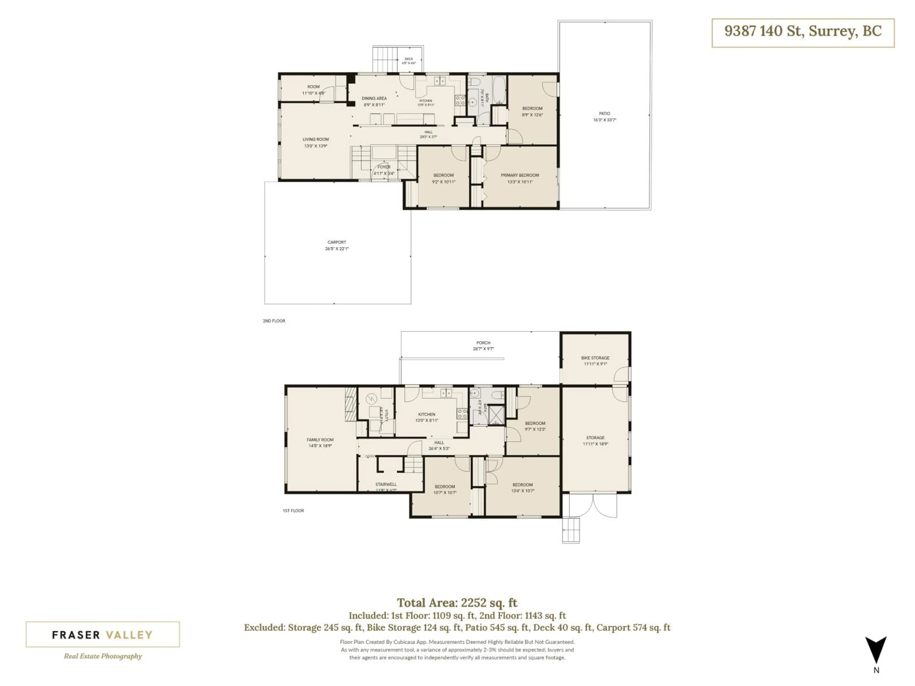 Floor plan for 9387 140 STREET, Surrey British Columbia V3V5Z3
